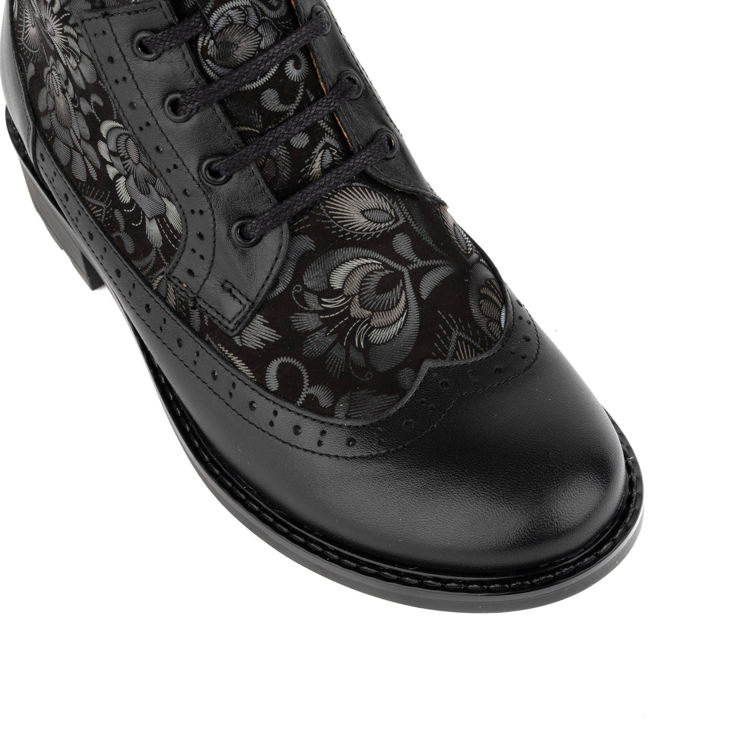 Women's Ankle Boots Black Embossed Embassy London Milliner Embassy London USA Women's Ankle Boots Black Embossed Embassy London Milliner Embassy London USA