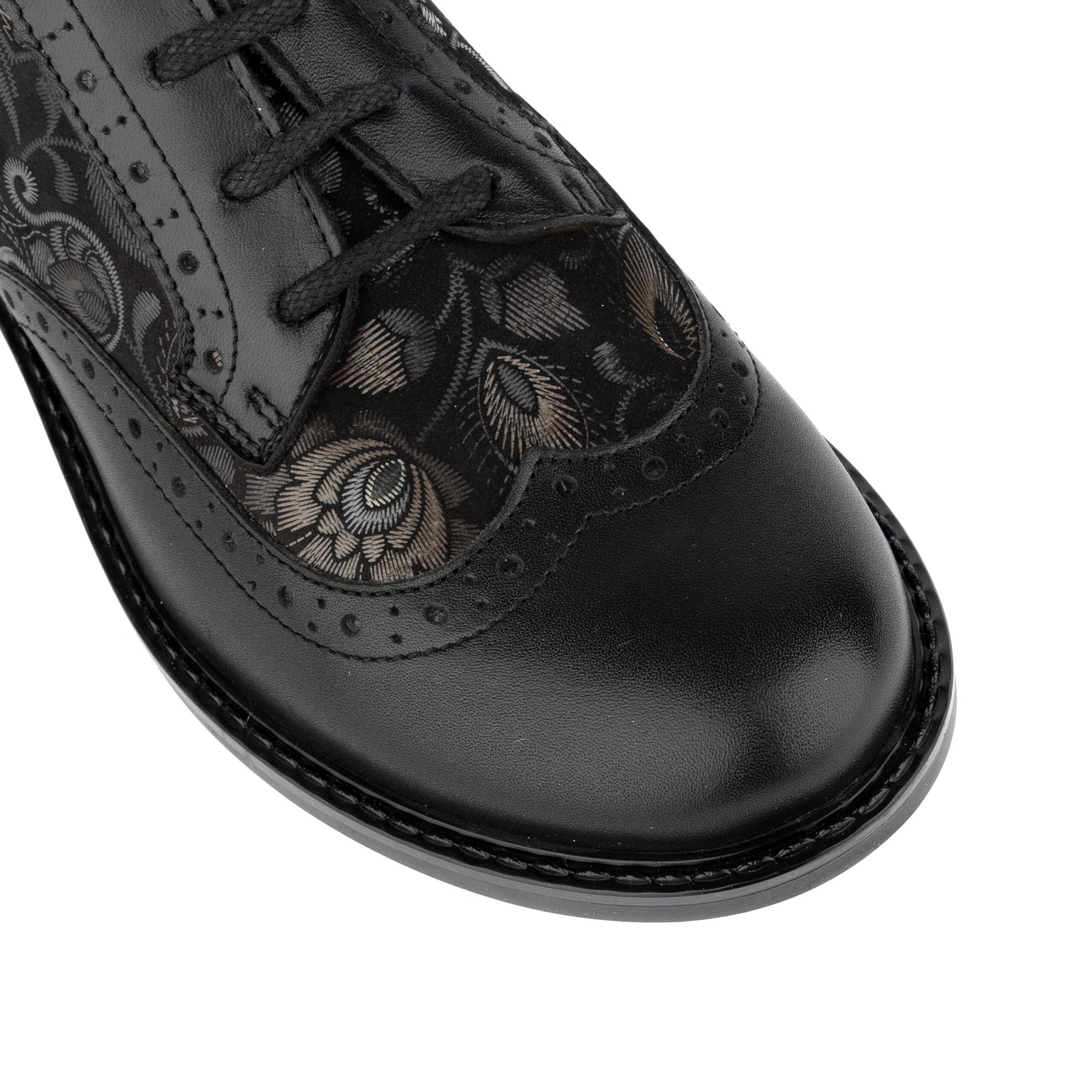 DreamFiters - Black Emboss Womens Shoes Embassy London 
