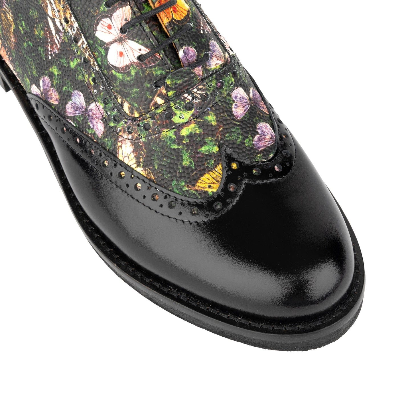 Vivienne - Black & Butterfly Multi Womens Shoes Embassy London 