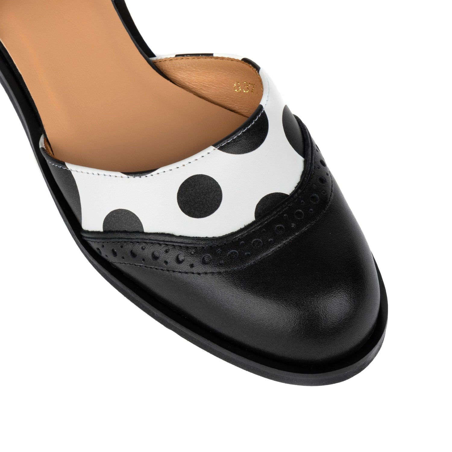 Gigot - Black & White Polka Dot Womens Sandals Embassy London 