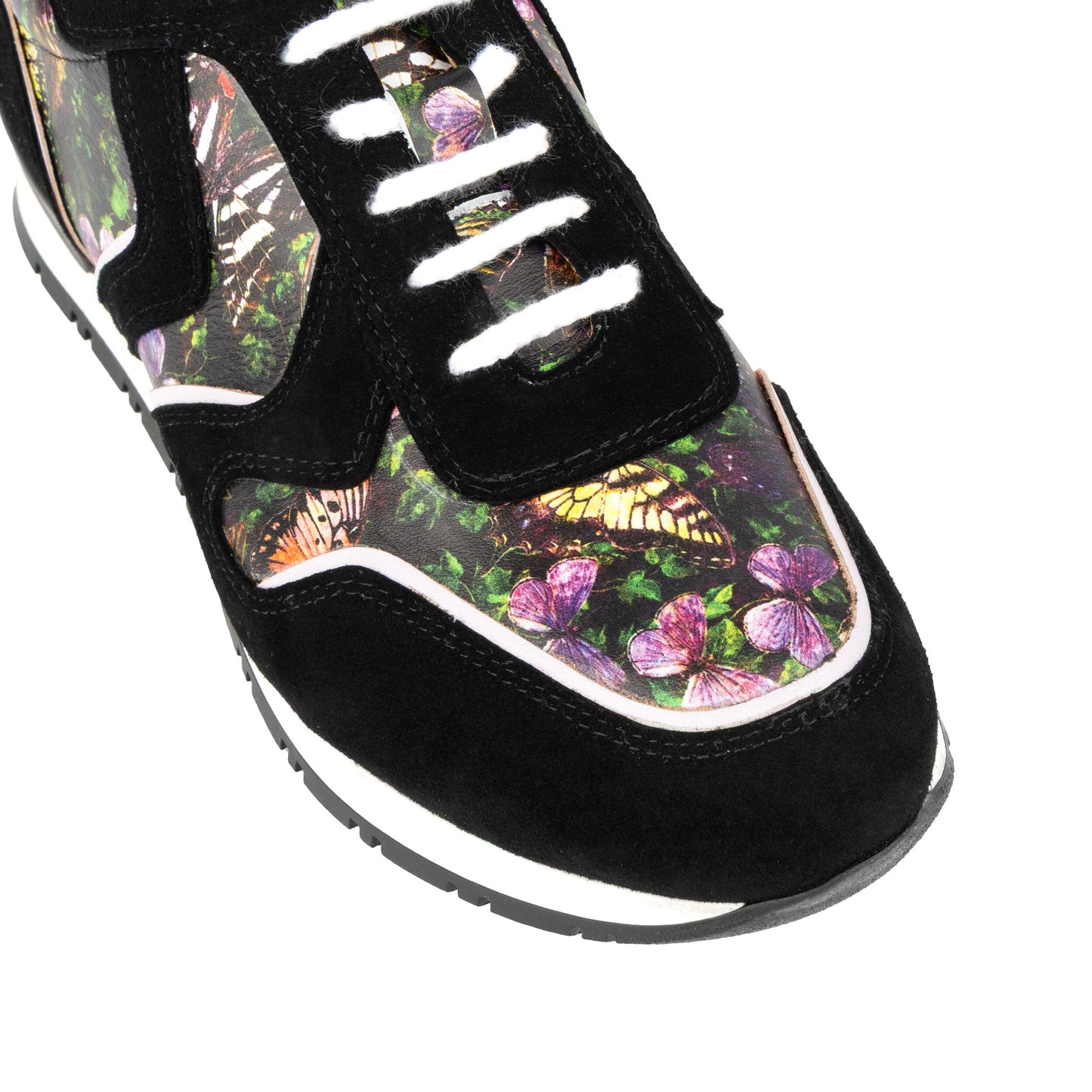 Savana - Black & Butterfly Multi Womens Trainers Embassy London 