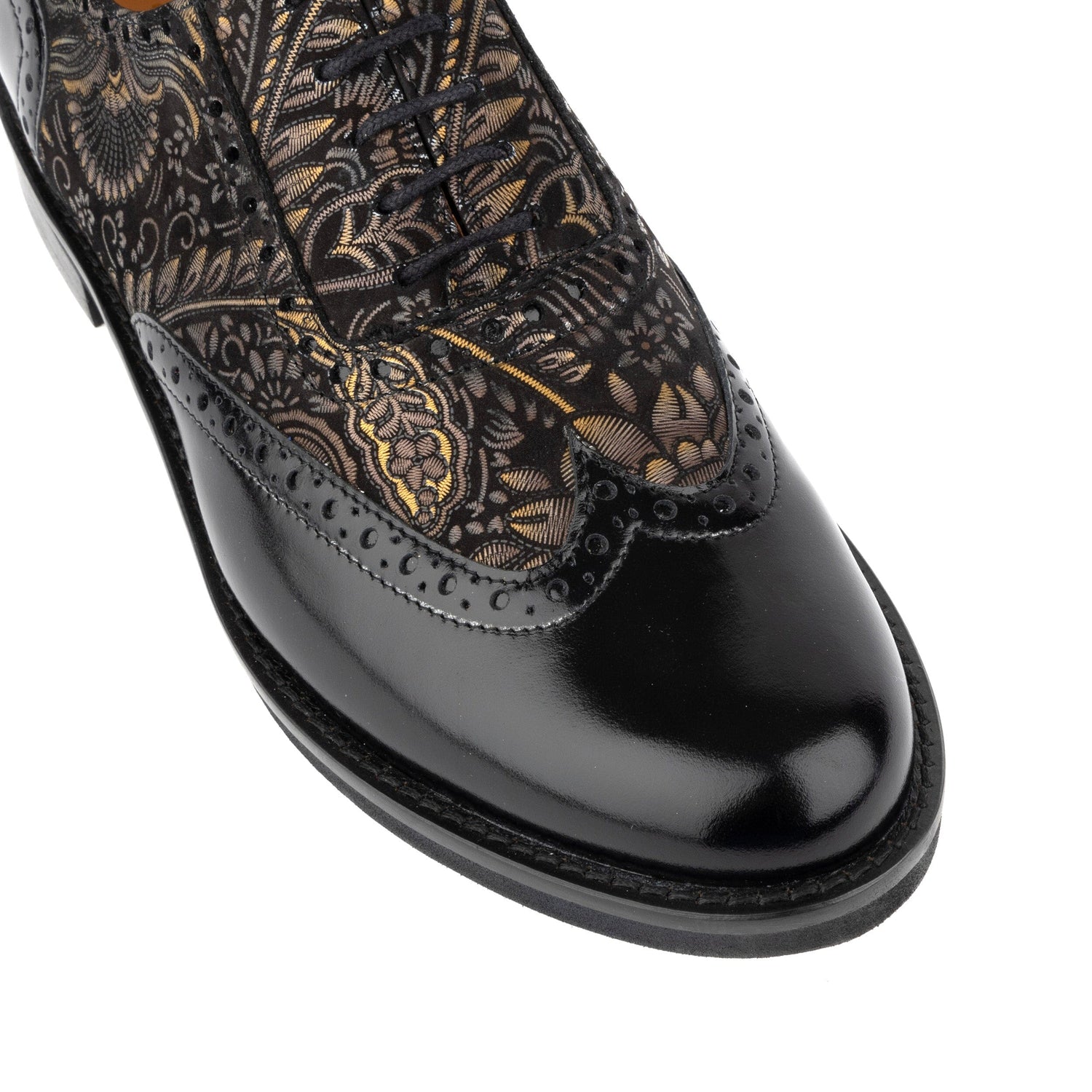 Womens Oxford Shoes Black Gold Feathers Embassy London Vivienne UK 8 / EU 41 / US 10 Womens Oxford Shoes Black Gold Feathers Embassy London Vivienne UK 8 / EU 41 / US 10