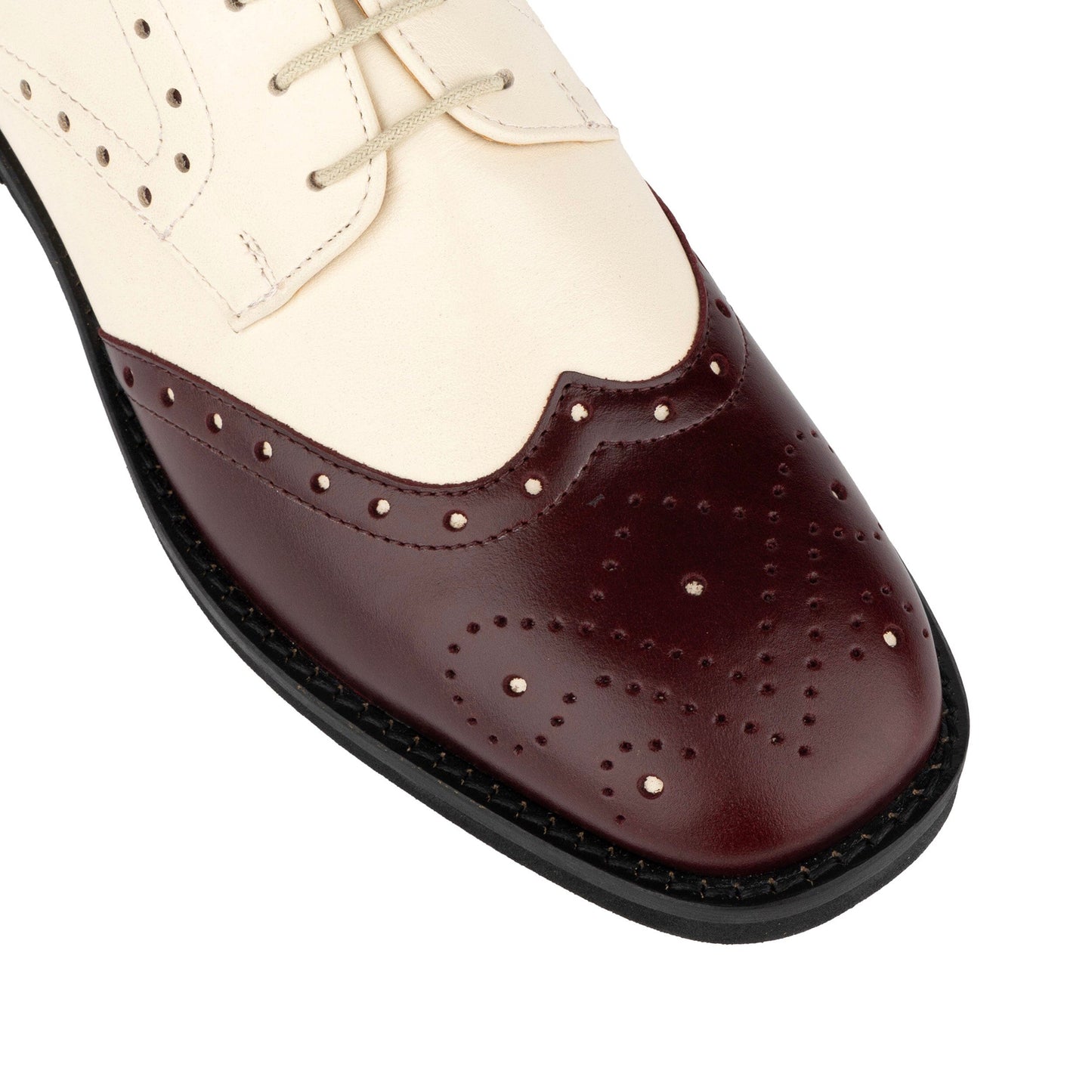 Eton - Burgundy & Cream Womens Shoes Embassy London 