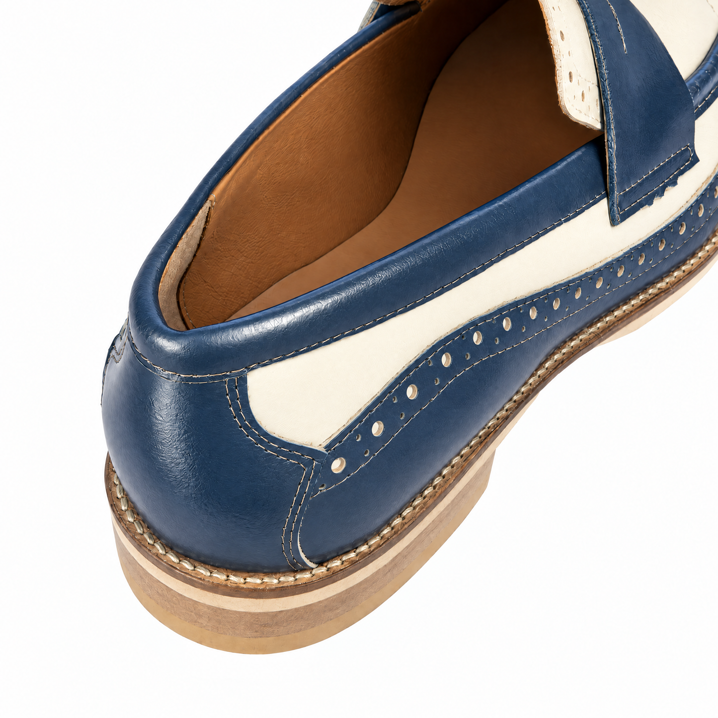 Angelina - Navy & Cream