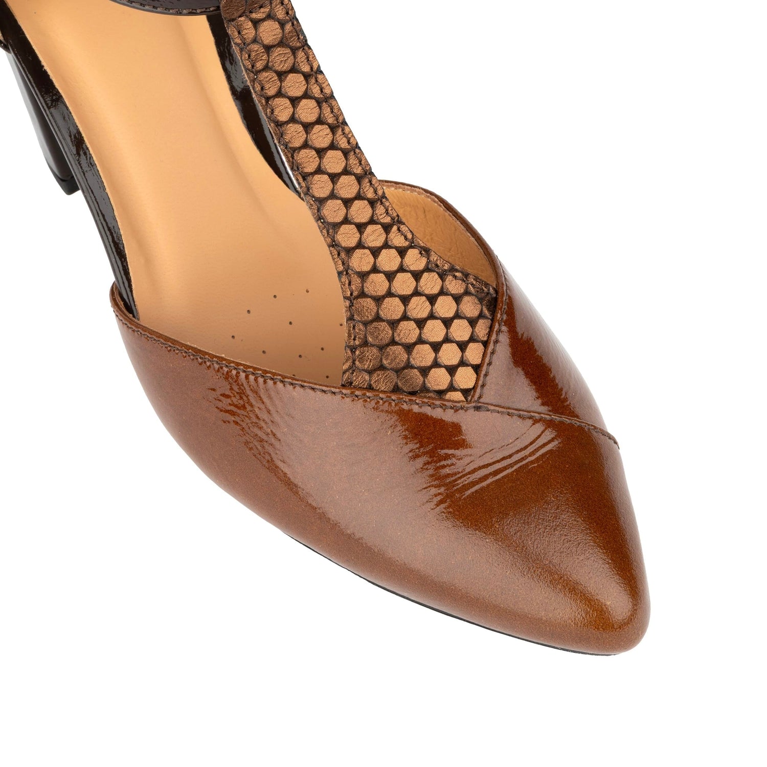 Imbruglia - Brown Mix Womens Heels Embassy London 