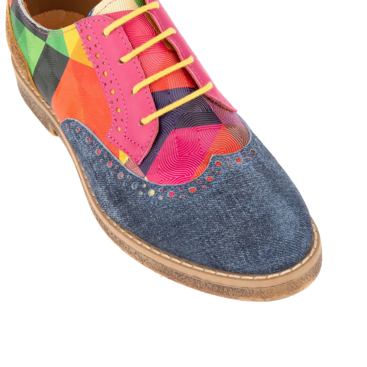 The Artist - Denim Blue & Retro Womens Oxfords Embassy London 