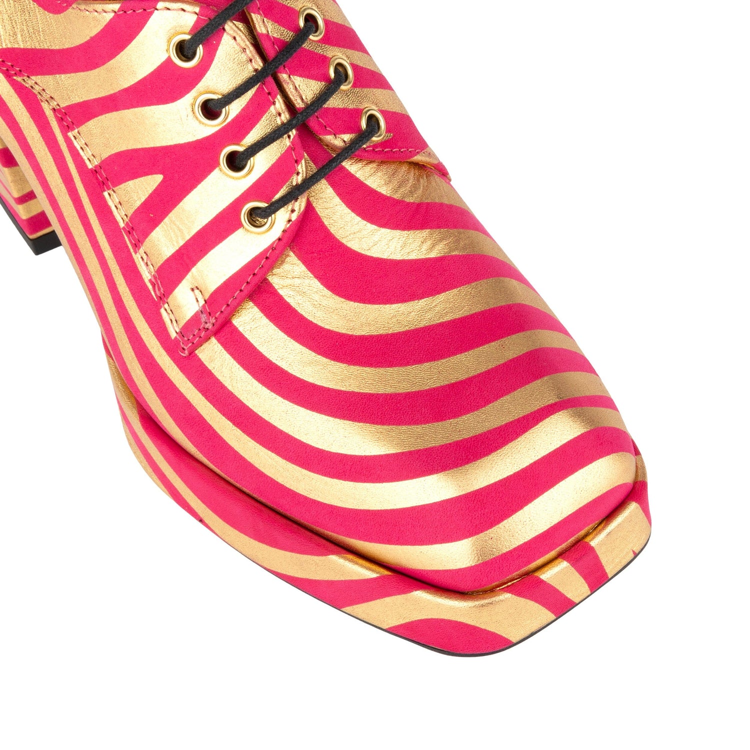 Roulette Platform - Pink & Gold Womens Heels Embassy London 
