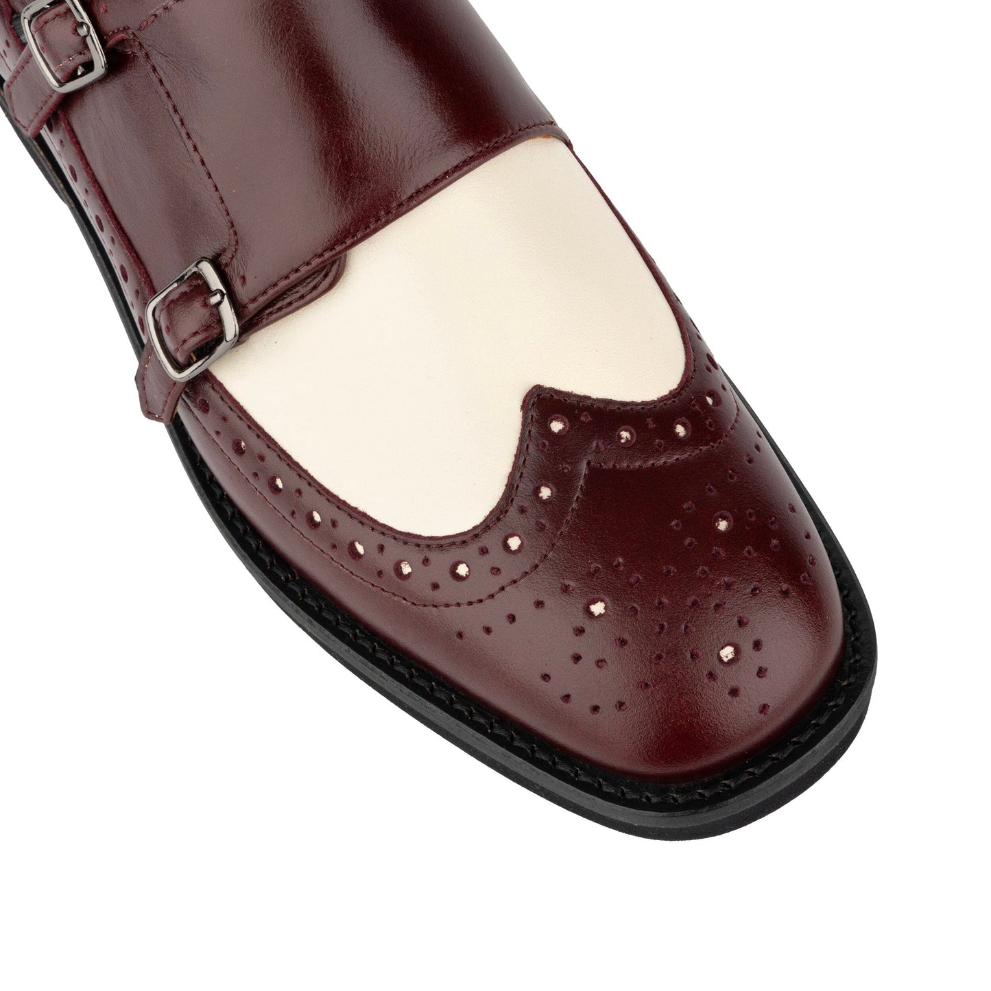 Windsor - Burgundy & Cream Womens Shoes Embassy London 