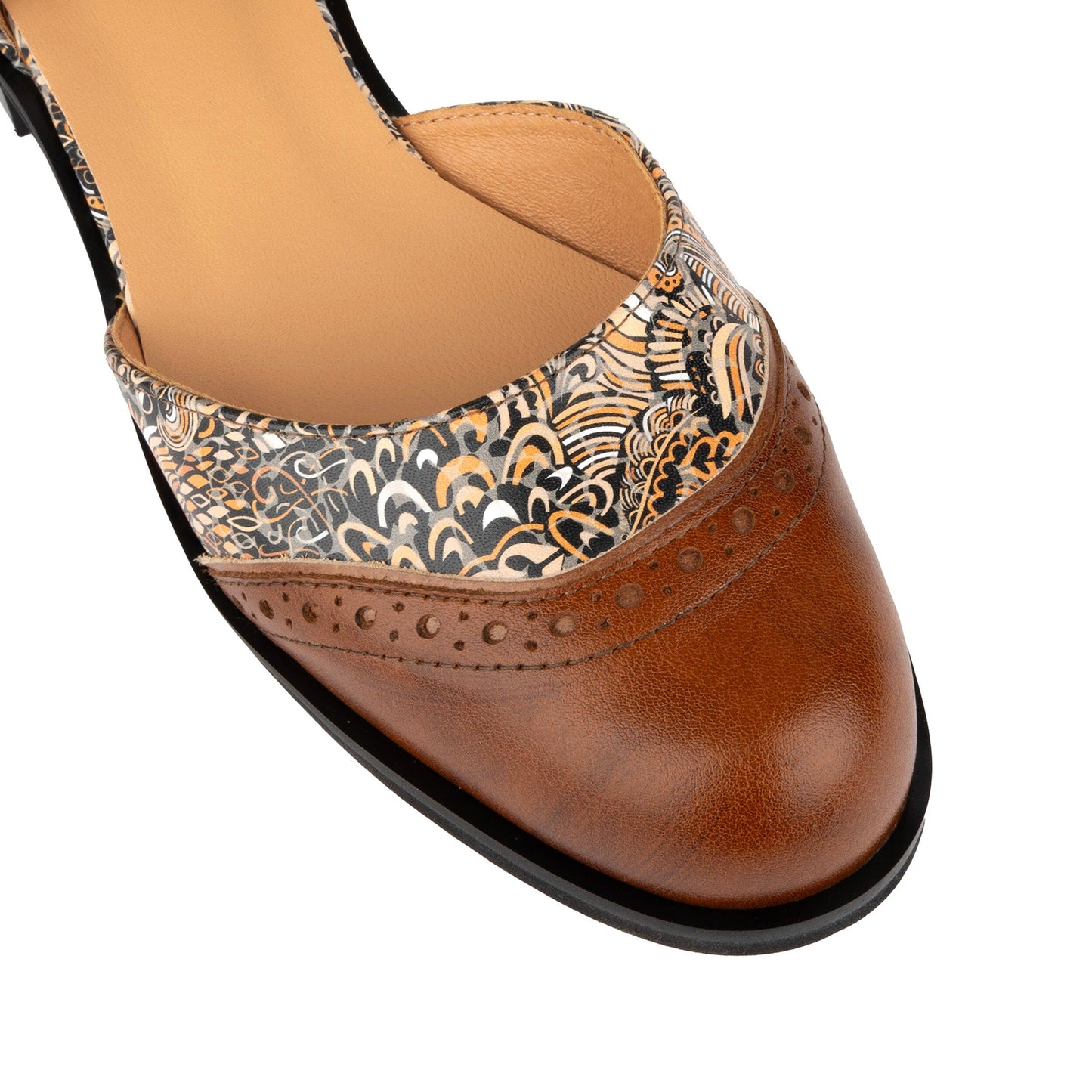 Gigot - Brown Paisley Womens Sandals Embassy London 