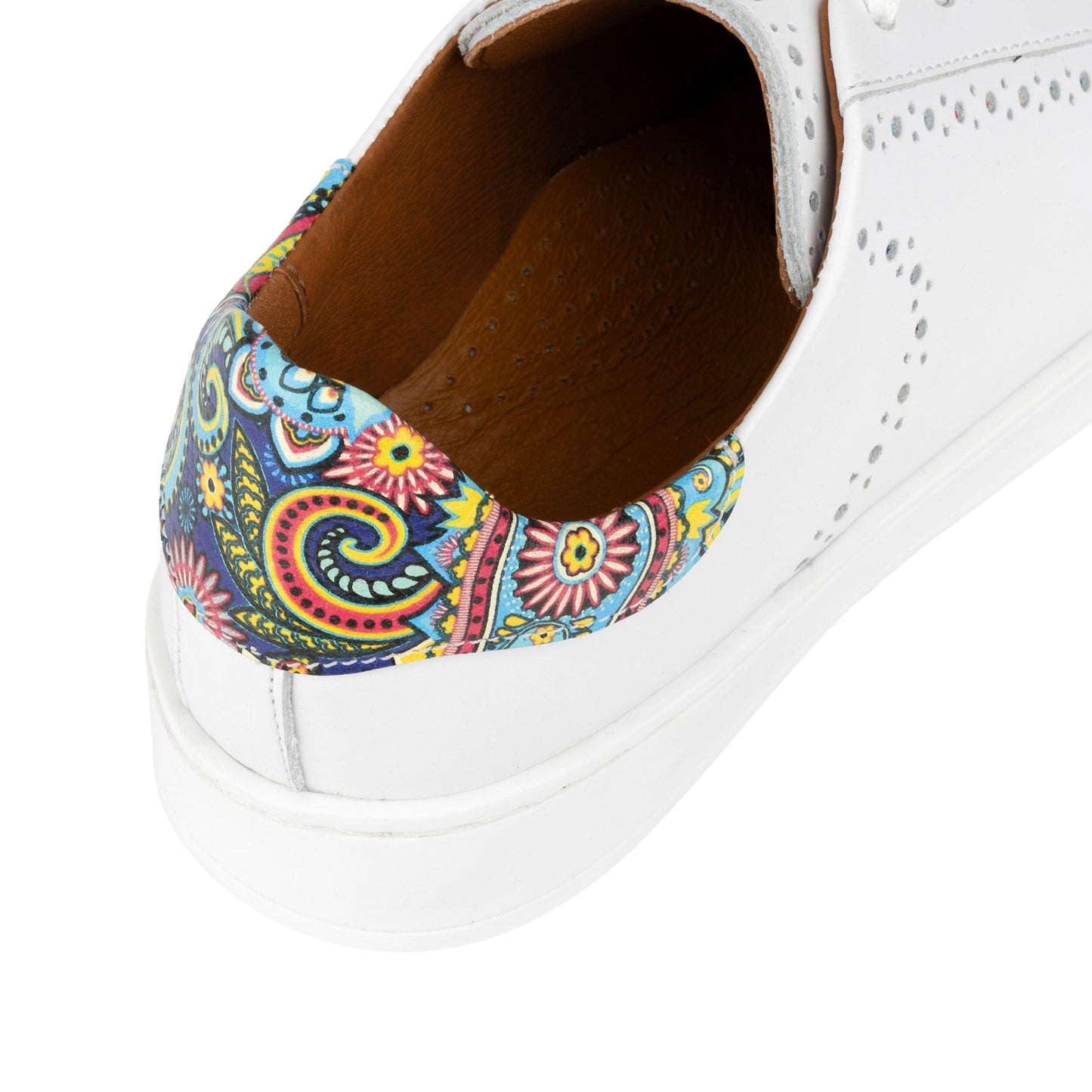 Serena - White & Summer Signature Print Womens Trainers Embassy London 