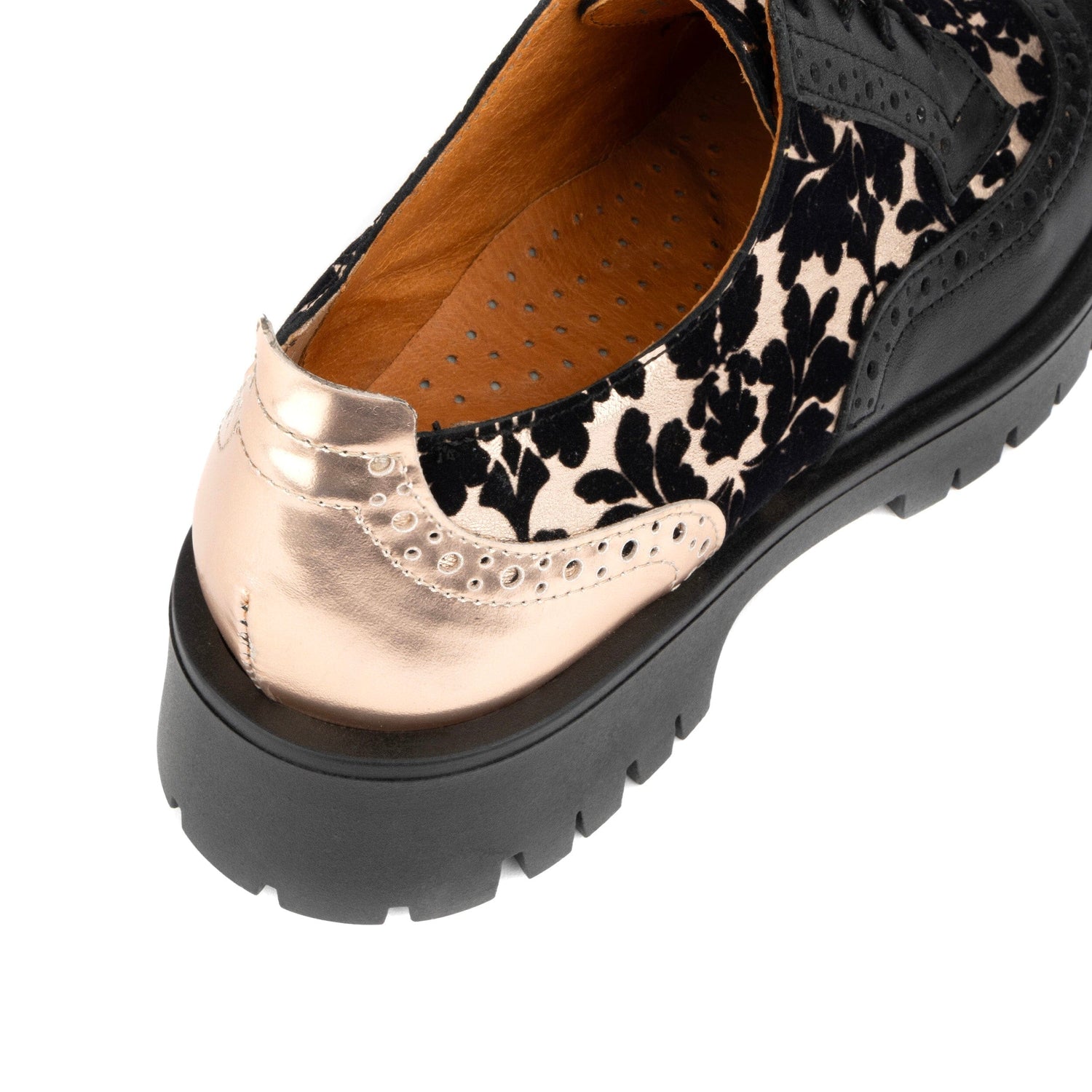 Artisan - Black & Rose Gold Womens Shoes Embassy London 