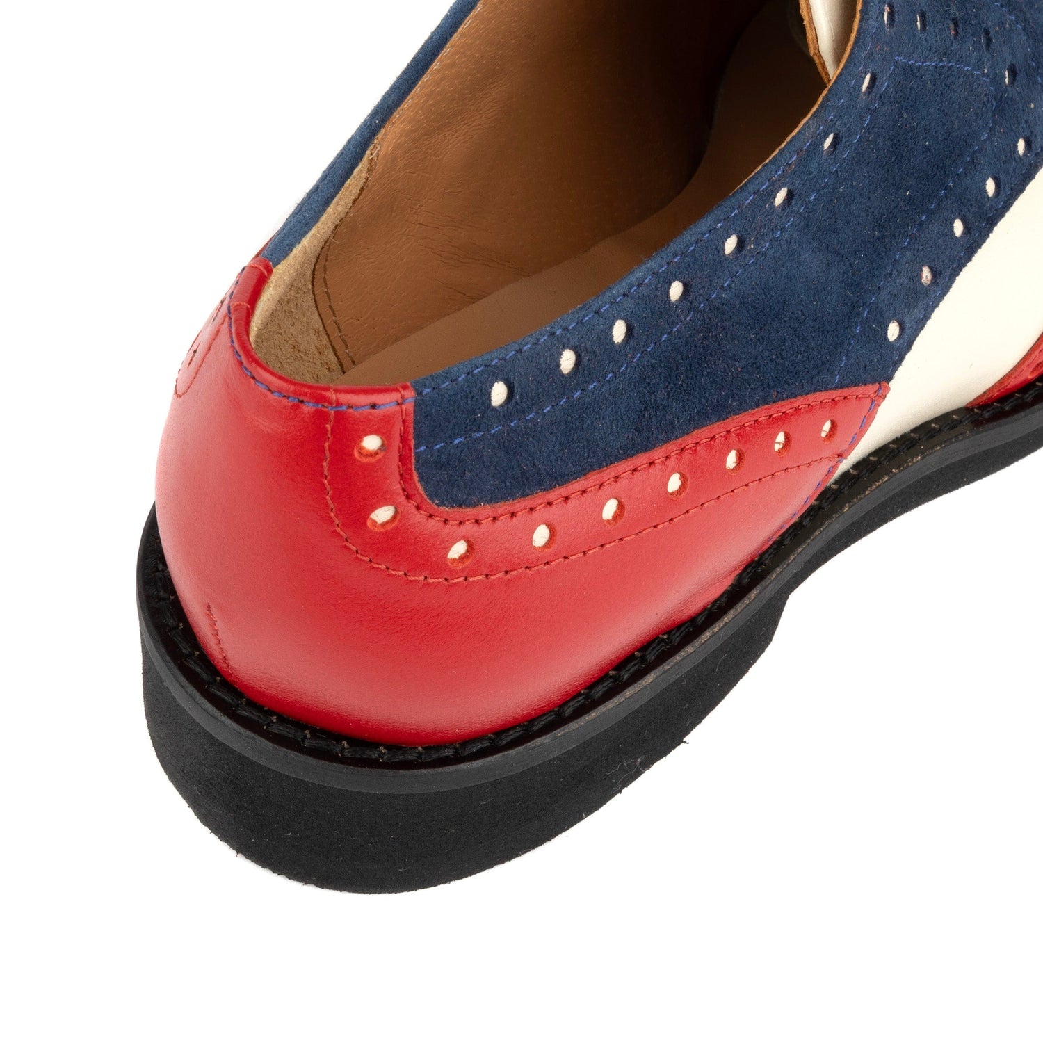 Womens Oxford Shoes Red Blue Cream Embassy London Eton UK 8 / EU 41 / US 10 Womens Oxford Shoes Red Blue Cream Embassy London Eton UK 8 / EU 41 / US 10