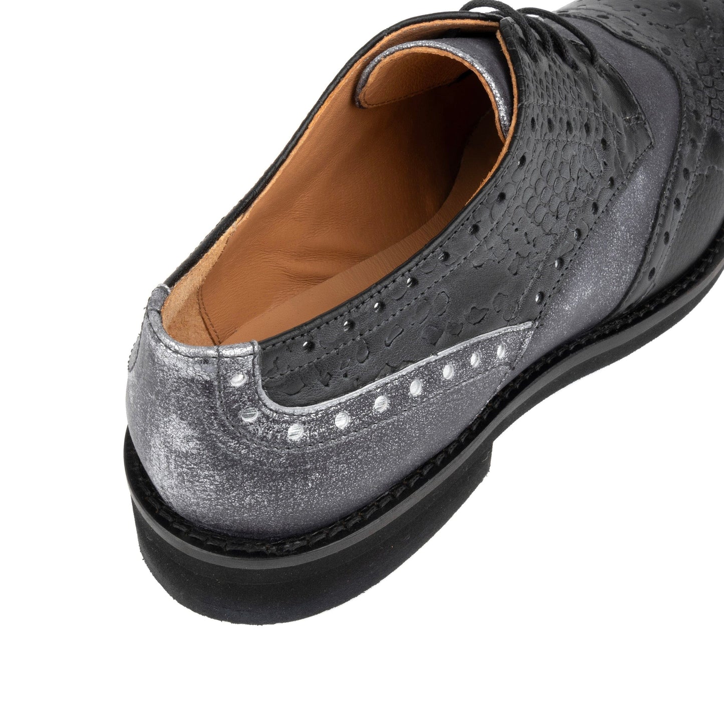 Eton - Black & Grey Womens Oxfords Embassy London 