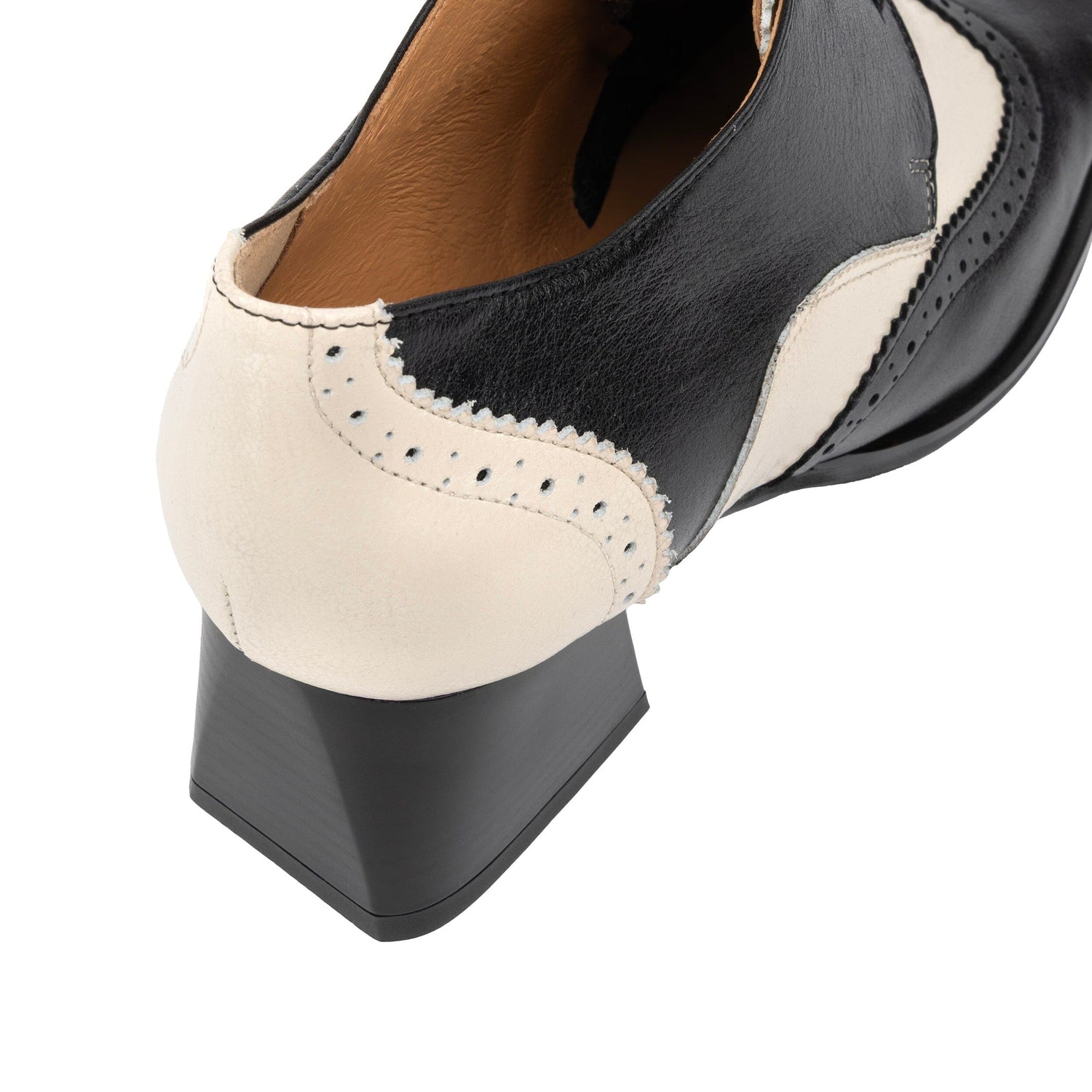 Ziggy - Black & Cream Womens Heels Embassy London 