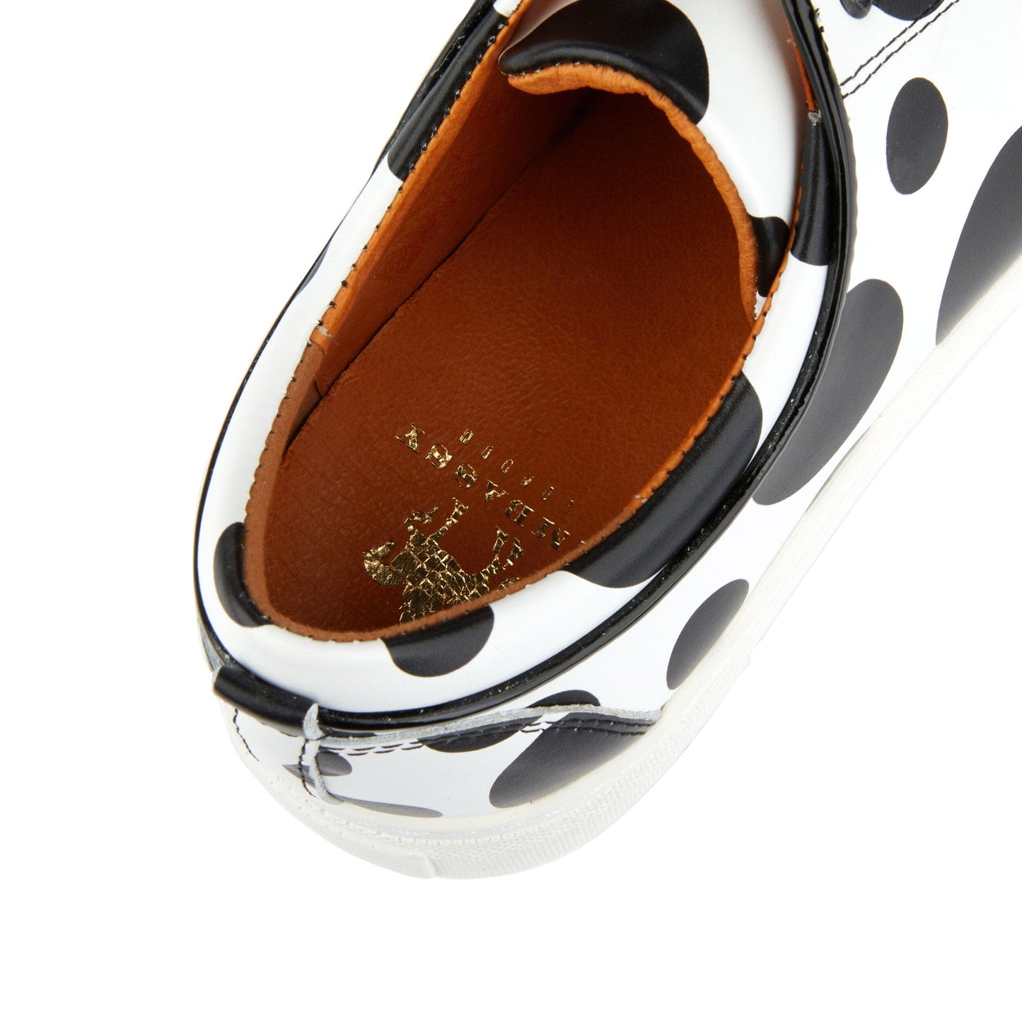 Camila - Black & White Polka Dot Womens Designer Sneakers Embassy London 