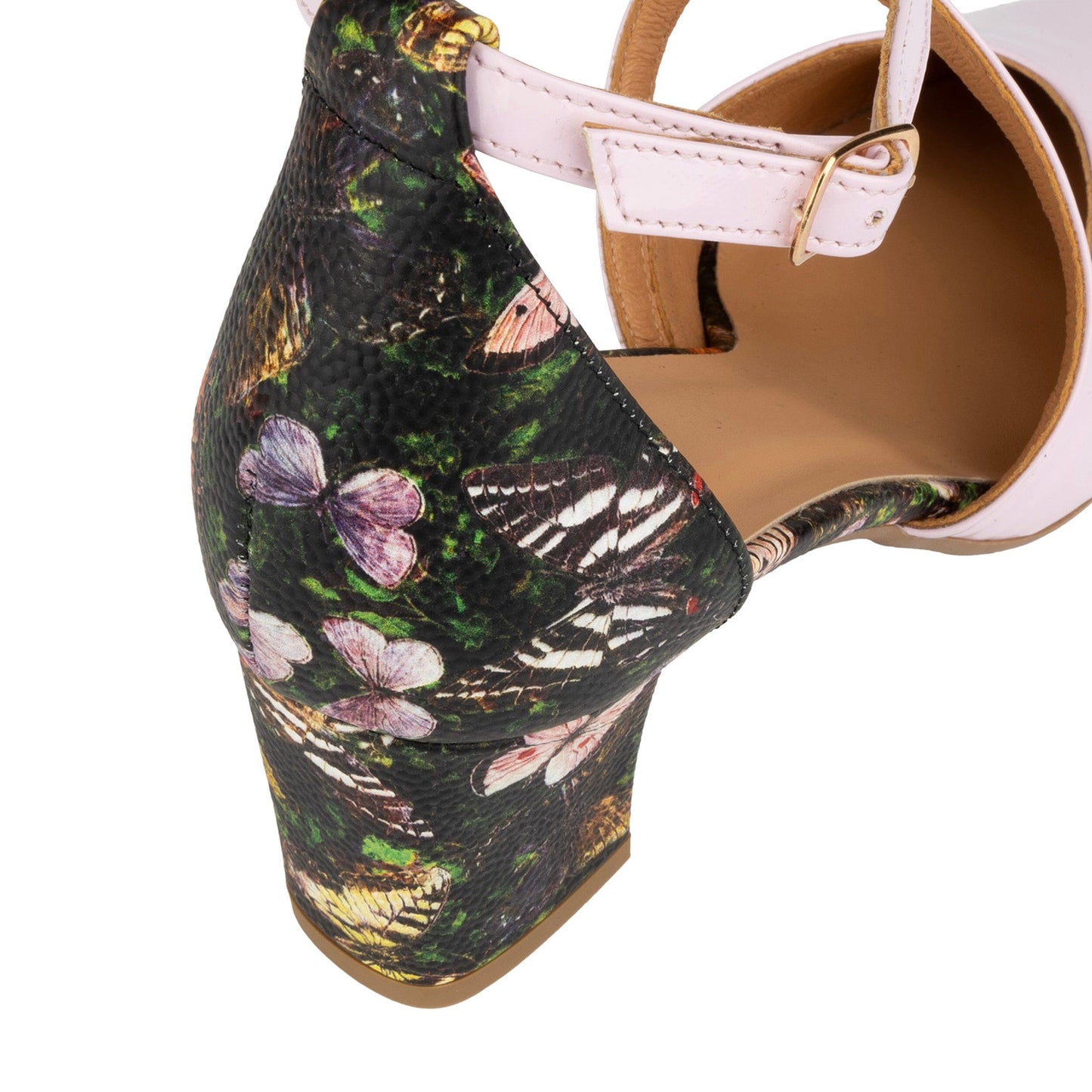 Danni - Light Pink & Butterfly Multi Womens Heels Embassy London 