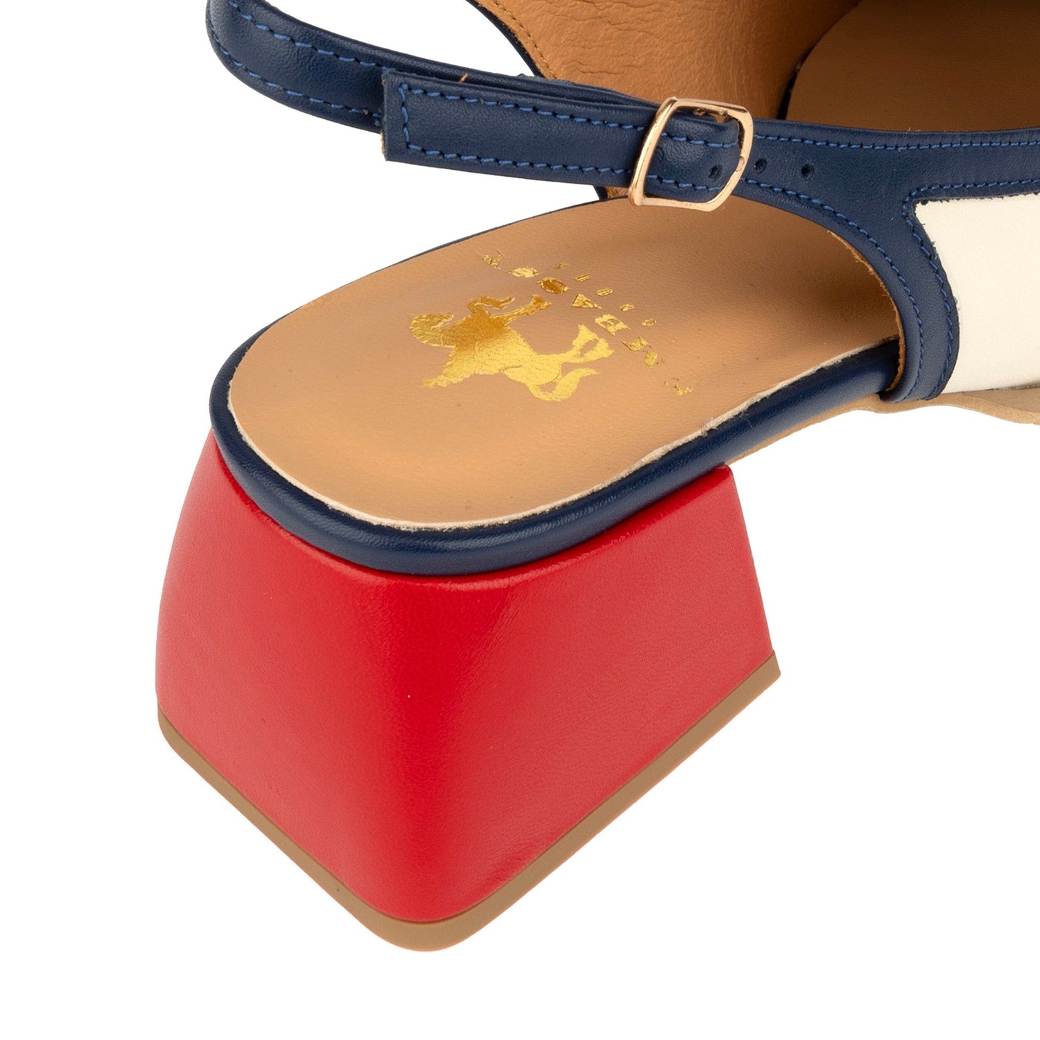 Diana - Cream & Red & Blue Womens Heels Embassy London 