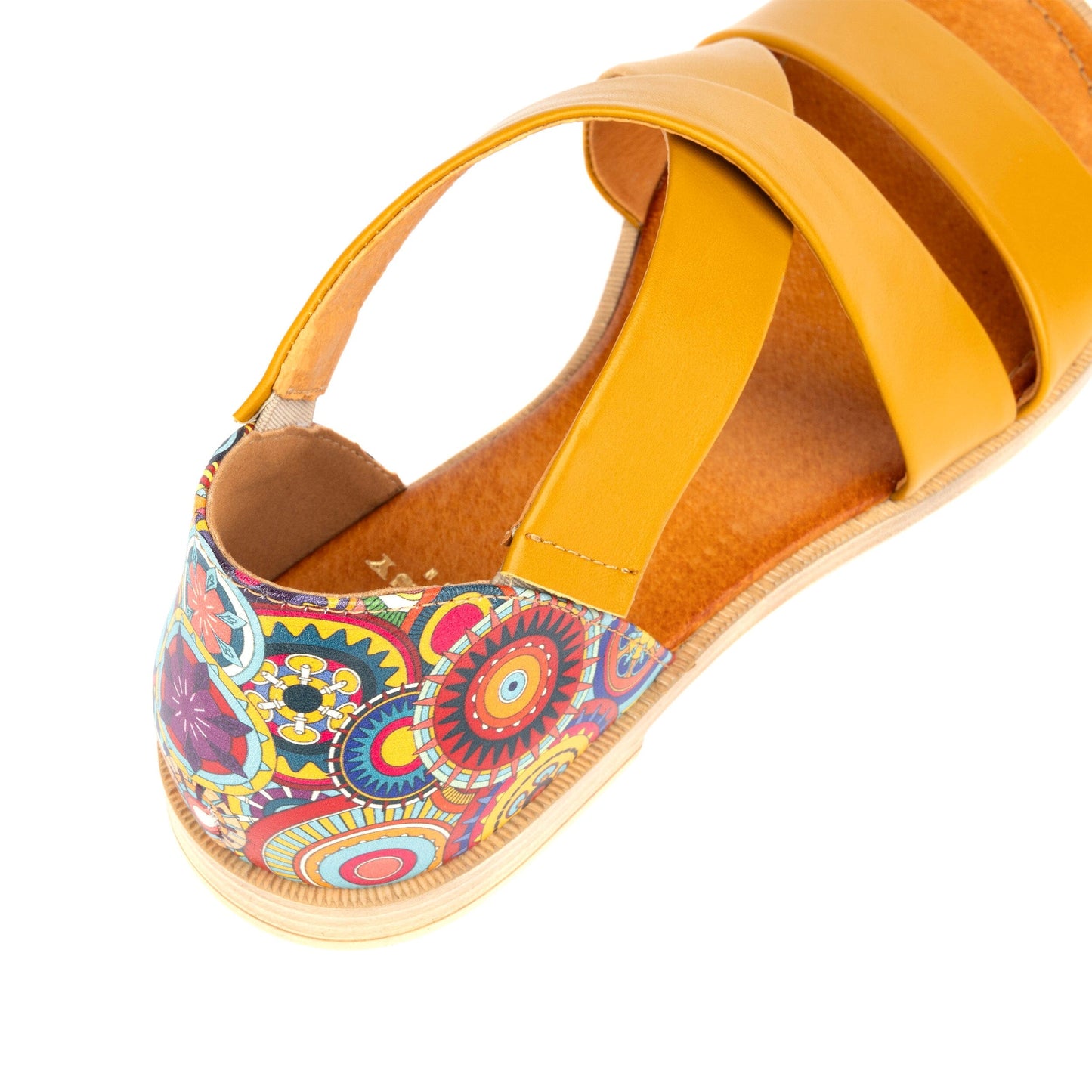 Tucan - Yellow Signature Print Womens Sandals Embassy London 