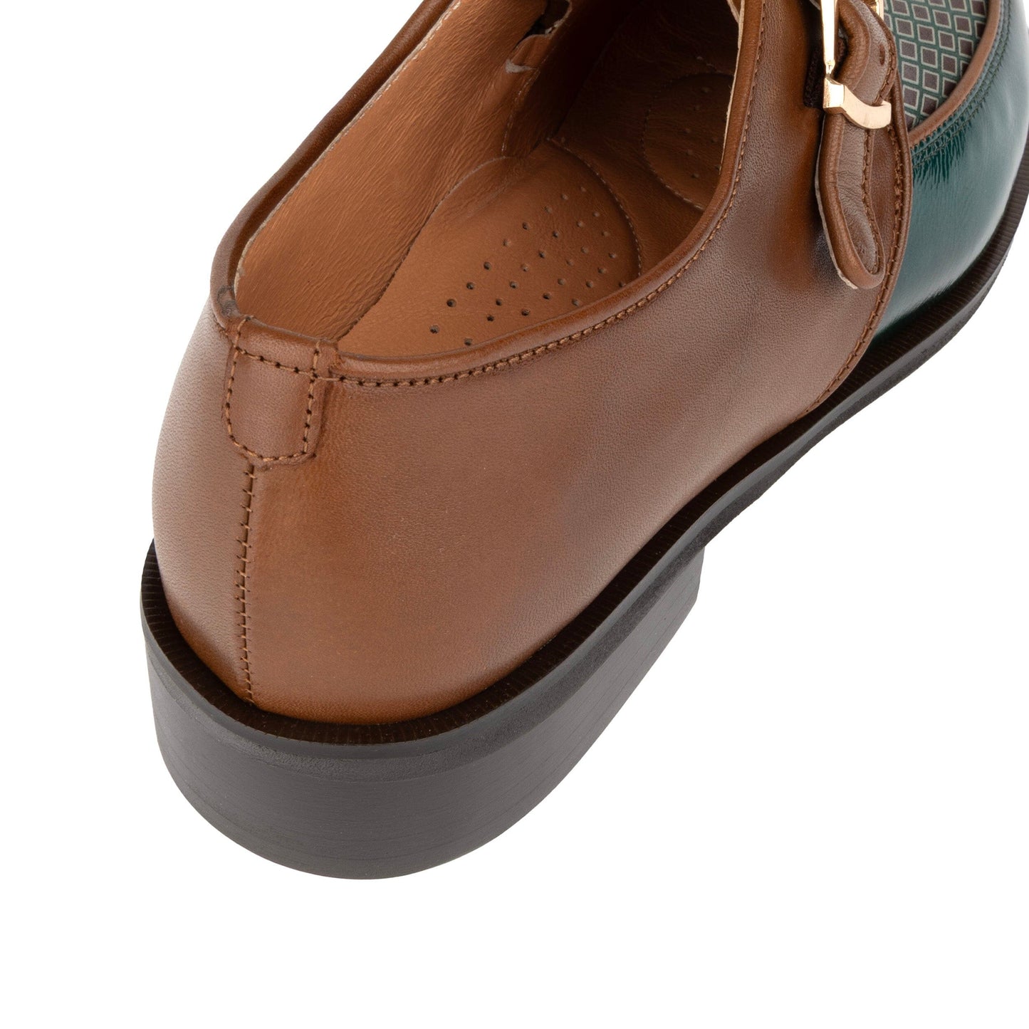 Fiorentina - Burgundy & Green Diamond Womens Shoes Embassy London 