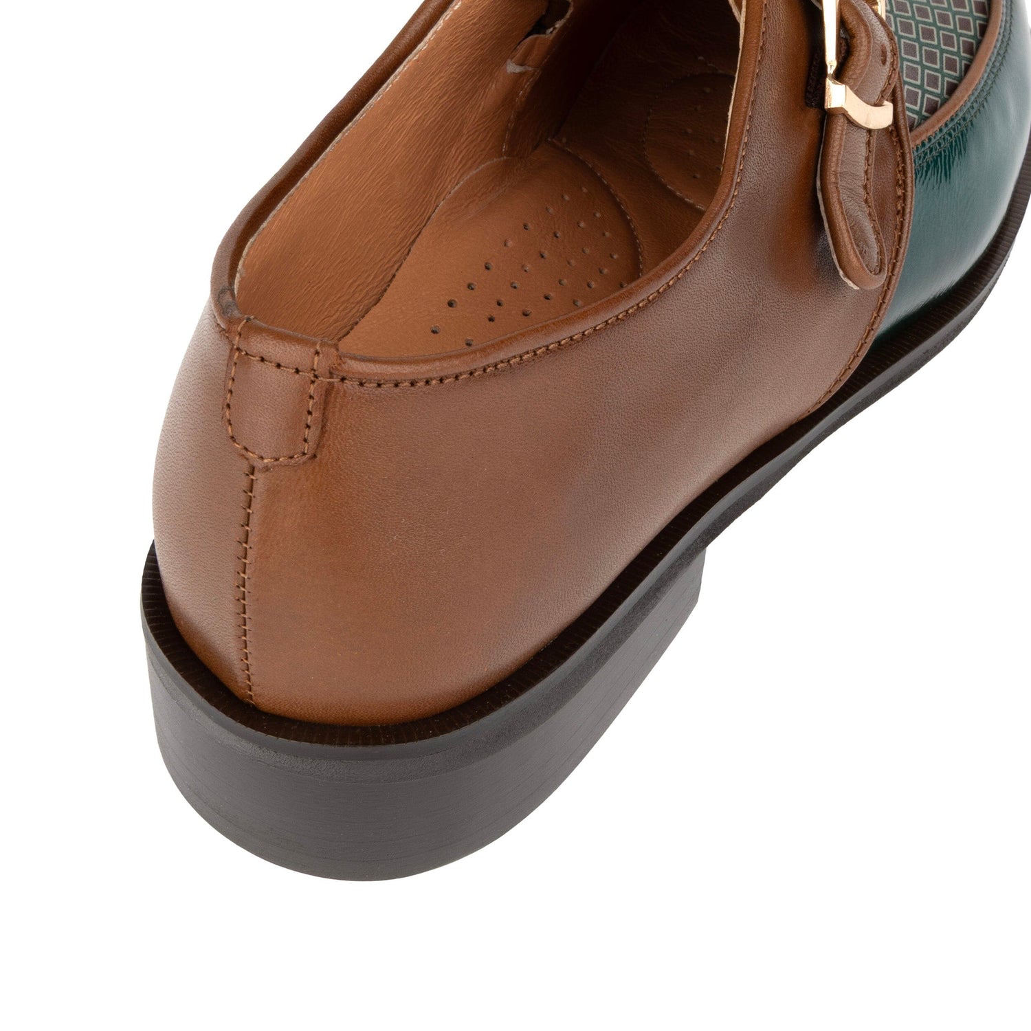 Fiorentina - Burgundy & Green Diamond Womens Shoes Embassy London 