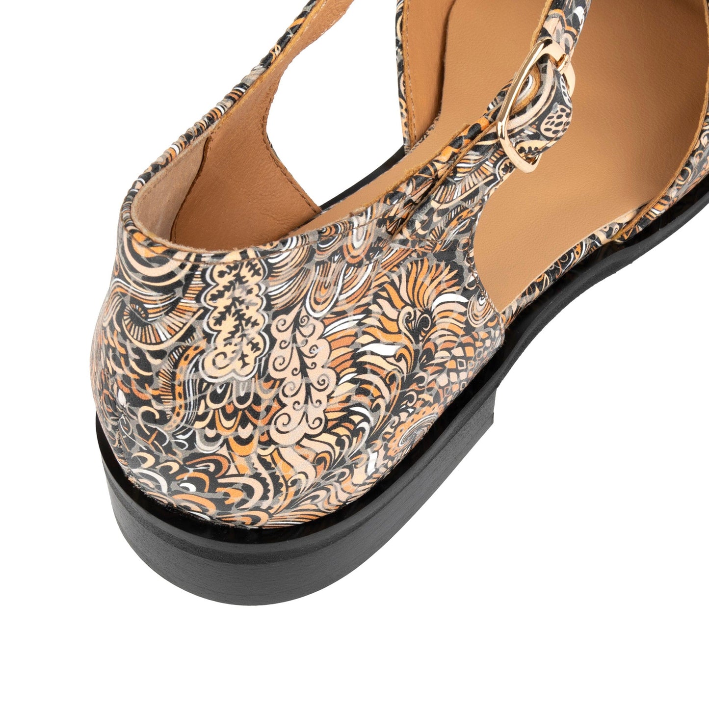 Gigot - Brown Paisley Womens Sandals Embassy London 