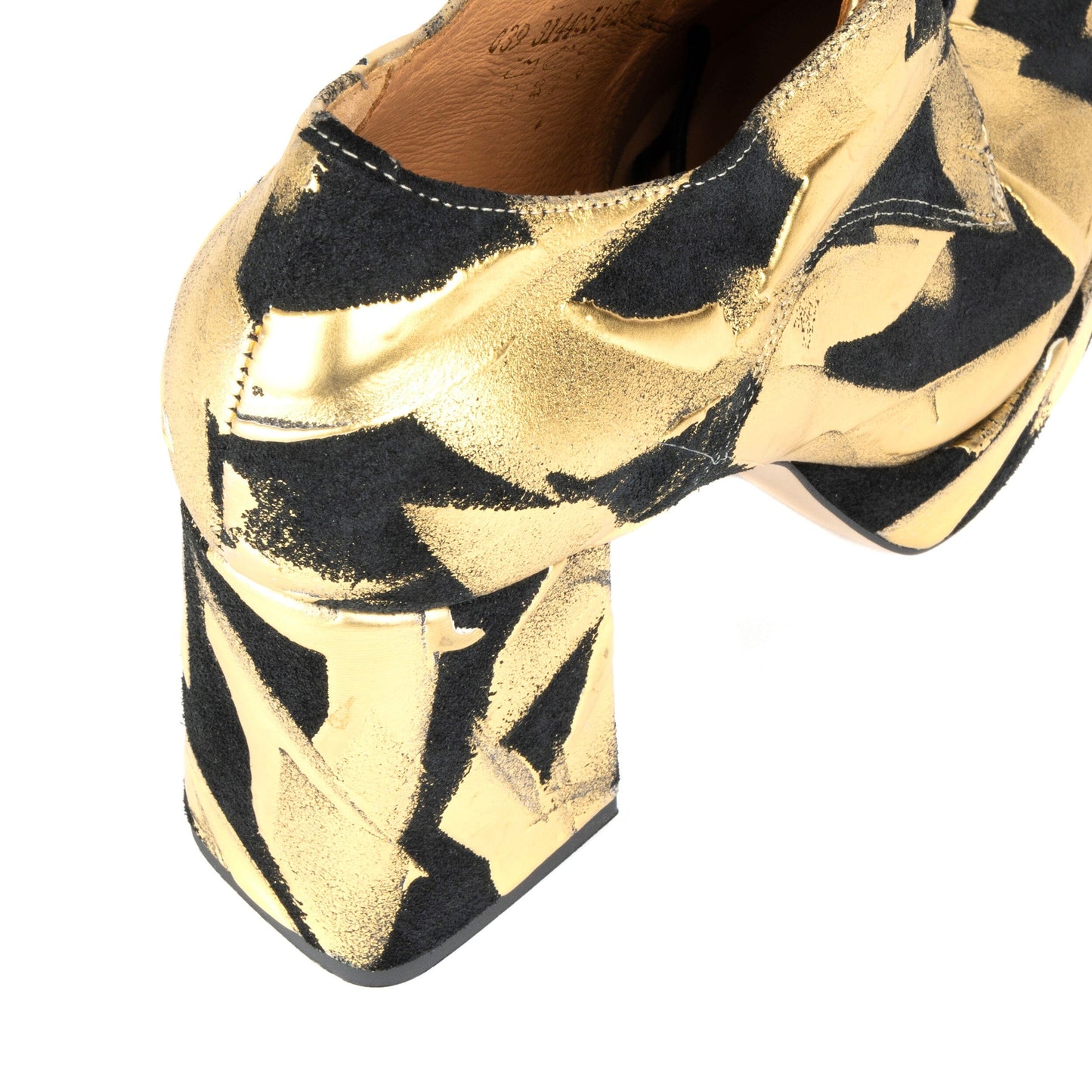 Roulette Platform - Gold & Black Womens Heels Embassy London 