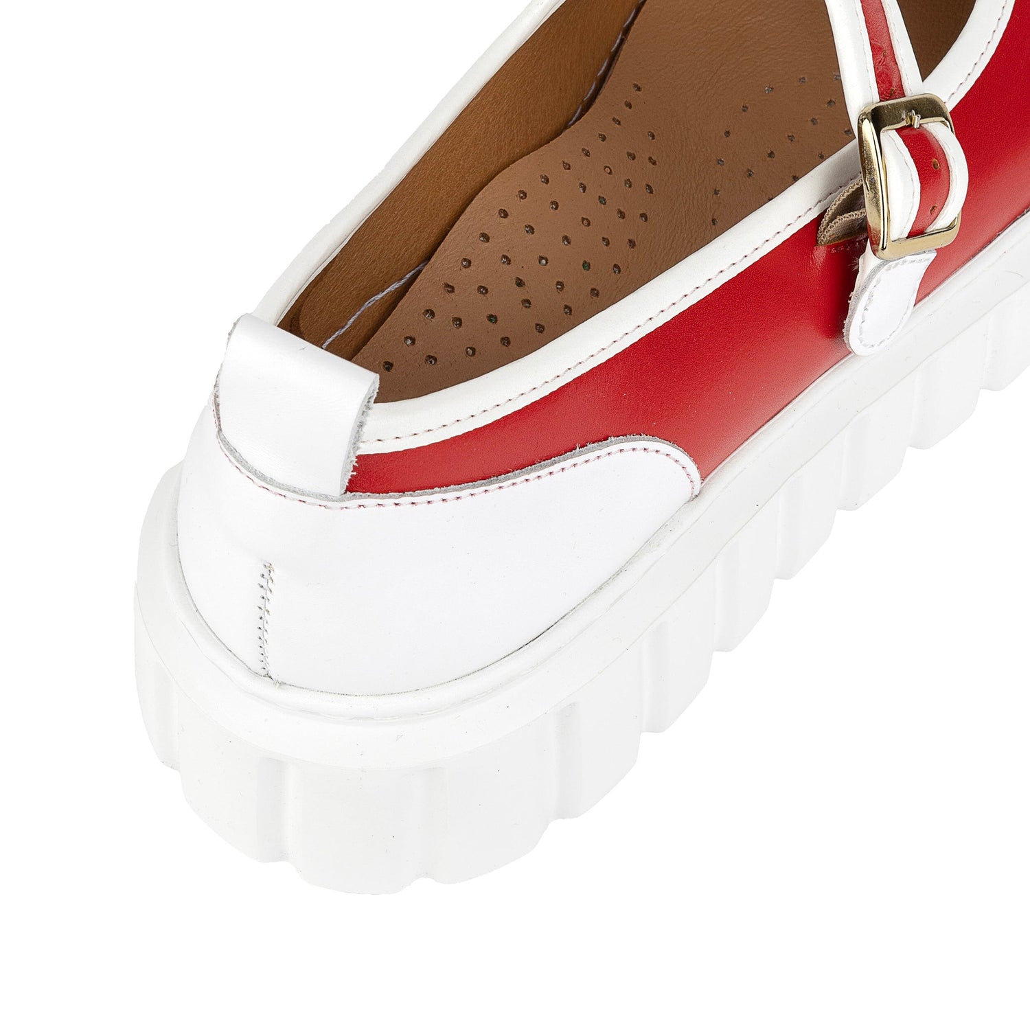 Sophie - Red & White Womens Sandals Embassy London 