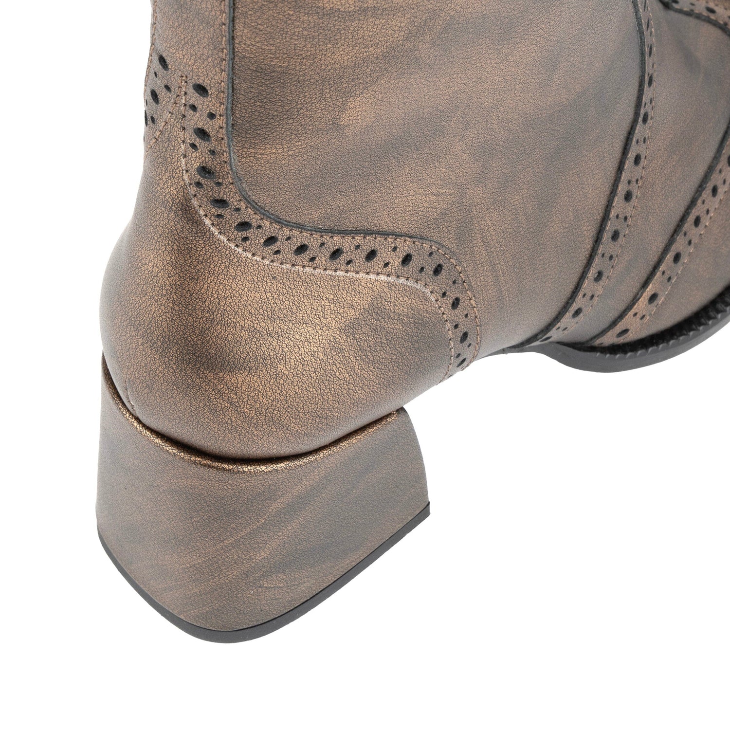 Chloe - Burnished Gold Womens Ankle Boots Embassy London 