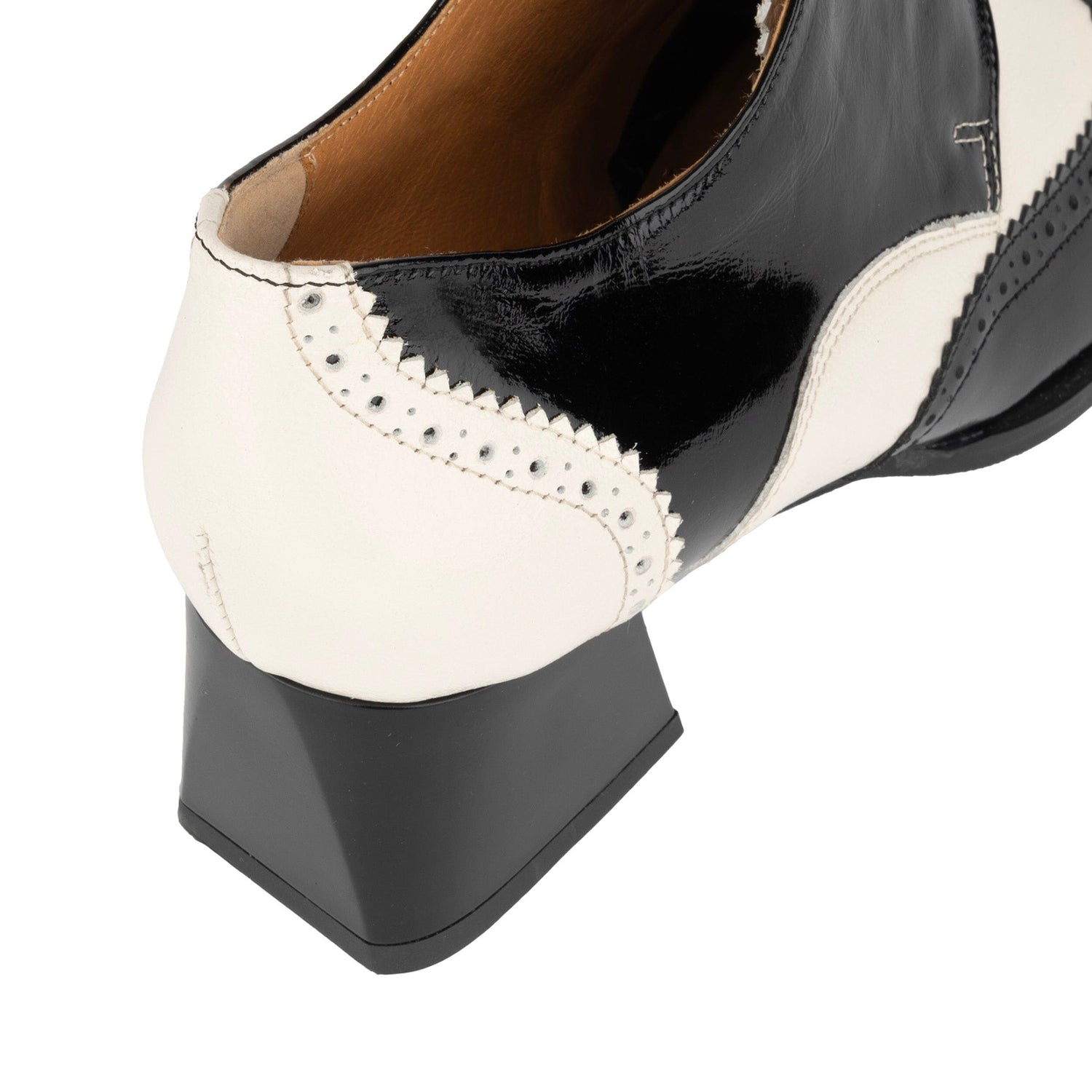 Ziggy - Black & White Womens Heels Embassy London 