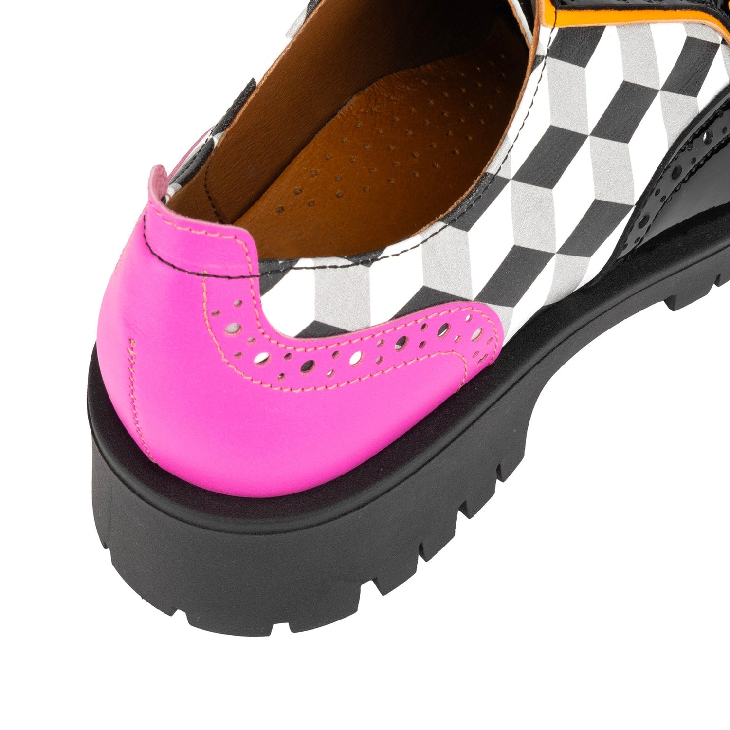 Artisan - Black & White Cubics Womens Shoes Embassy London 
