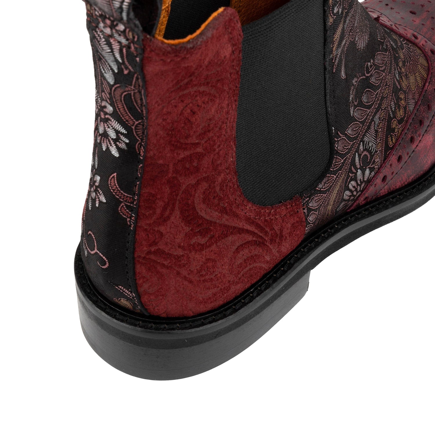 Mamacita - Floral & Burgundy Womens Ankle Boots Embassy London 