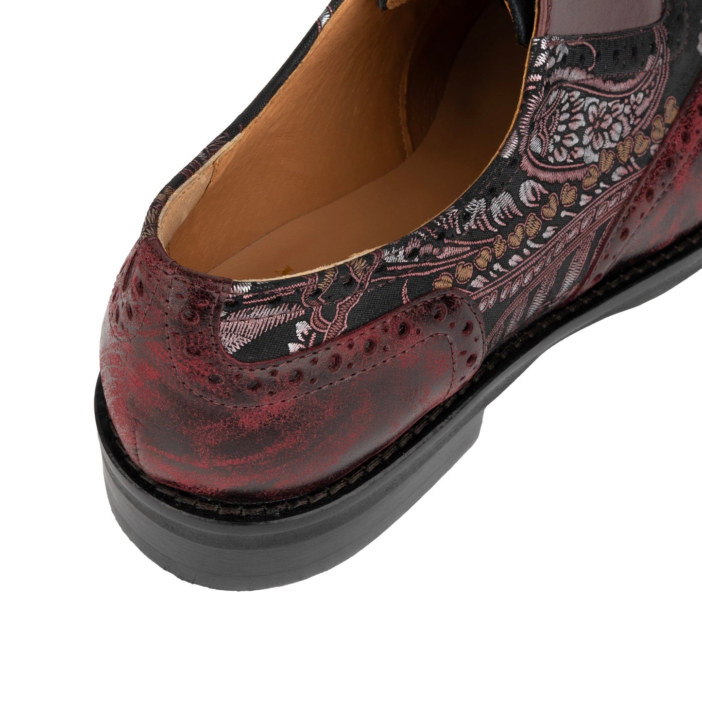 Vivienne - Floral & Burgundy Womens Shoes Embassy London 