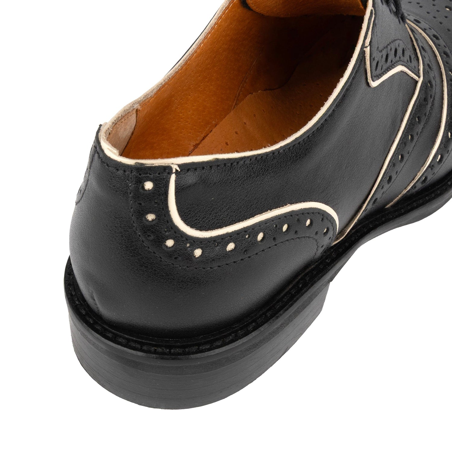 Brick Lane - Black & Cream Womens Shoes Embassy London 