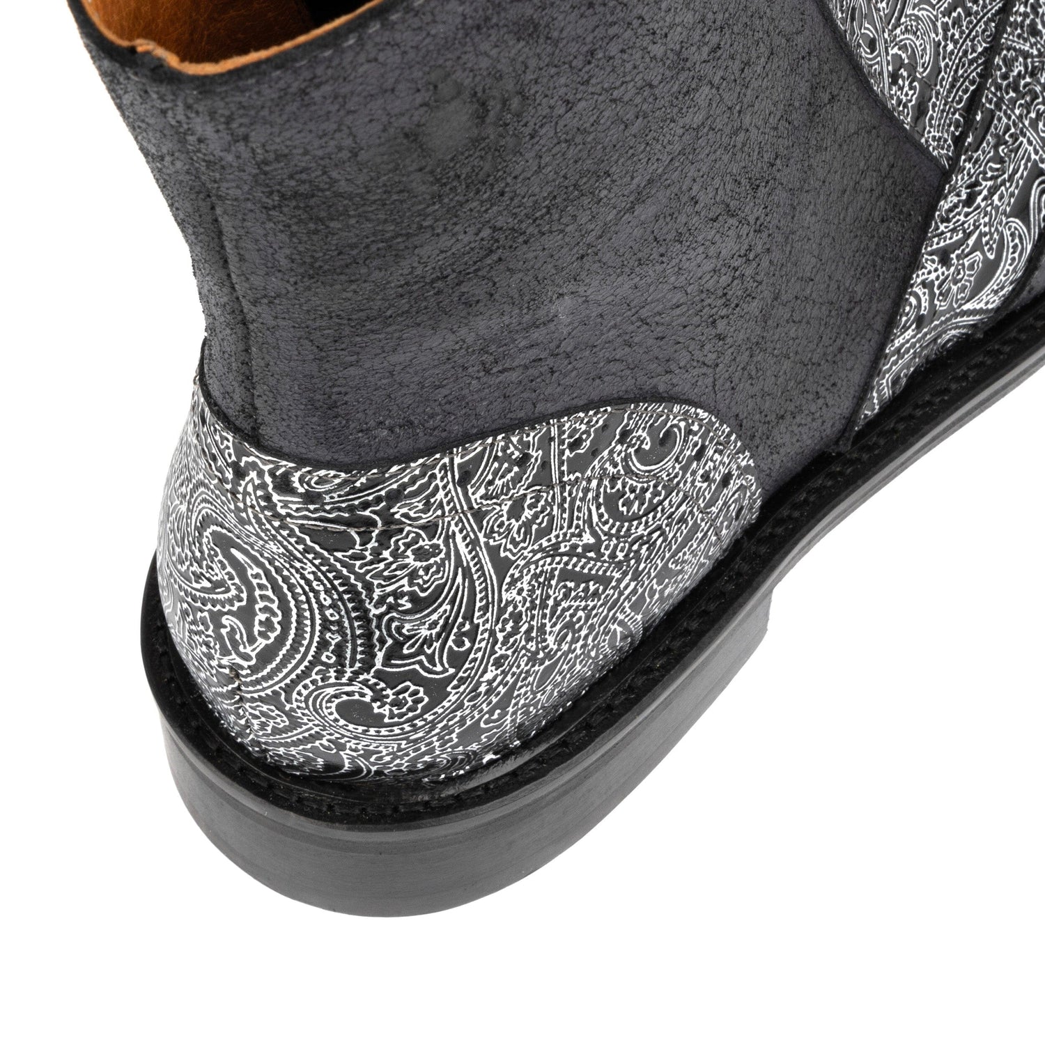 Brick Lane Boots - Black & Silver Womens Ankle Boots Embassy London 