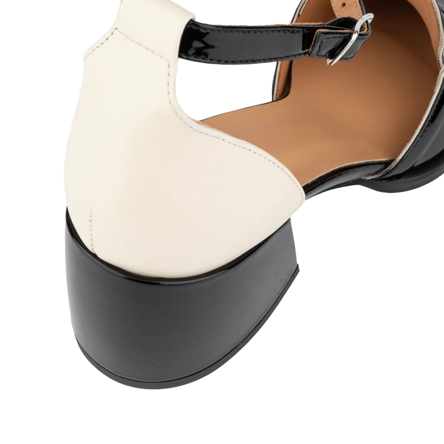 Mayfair - Black & Cream Womens Heels Embassy London 
