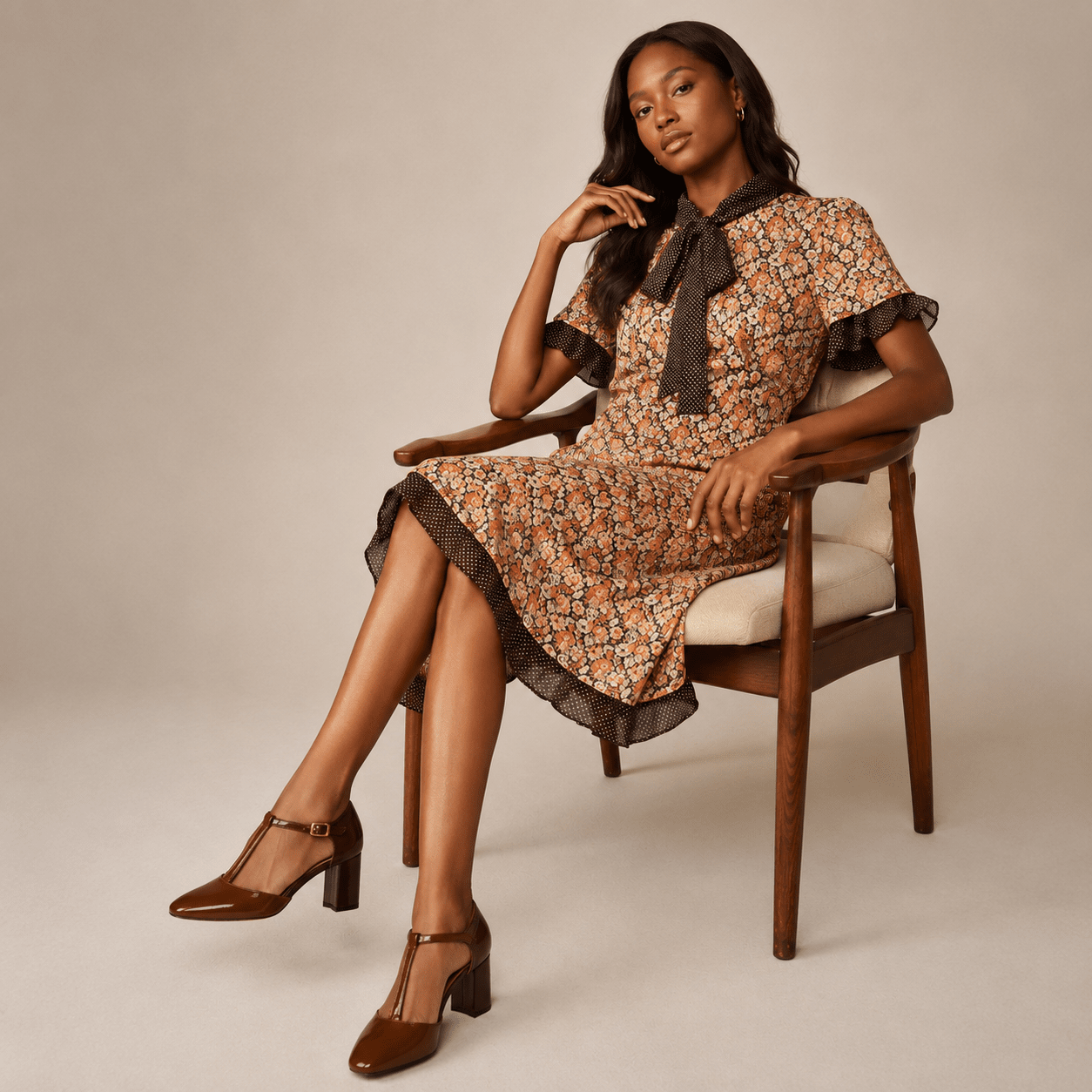Imbruglia - Brown Mix Womens Heels Embassy London 