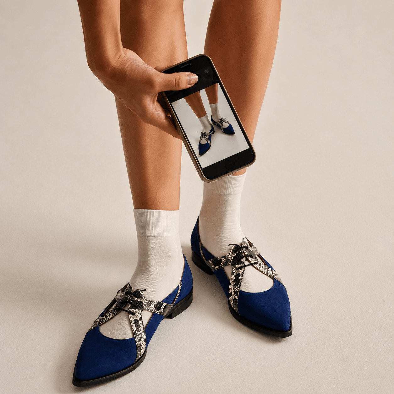 Harlowe - Blue Snake Womens Shoes Embassy London 