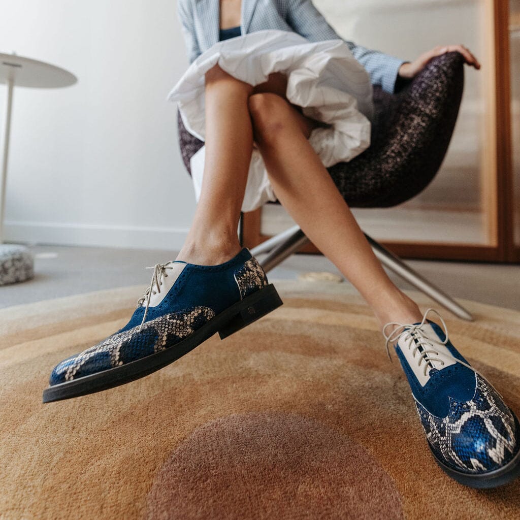 Vivienne - Blue Snake Womens Shoes Embassy London 