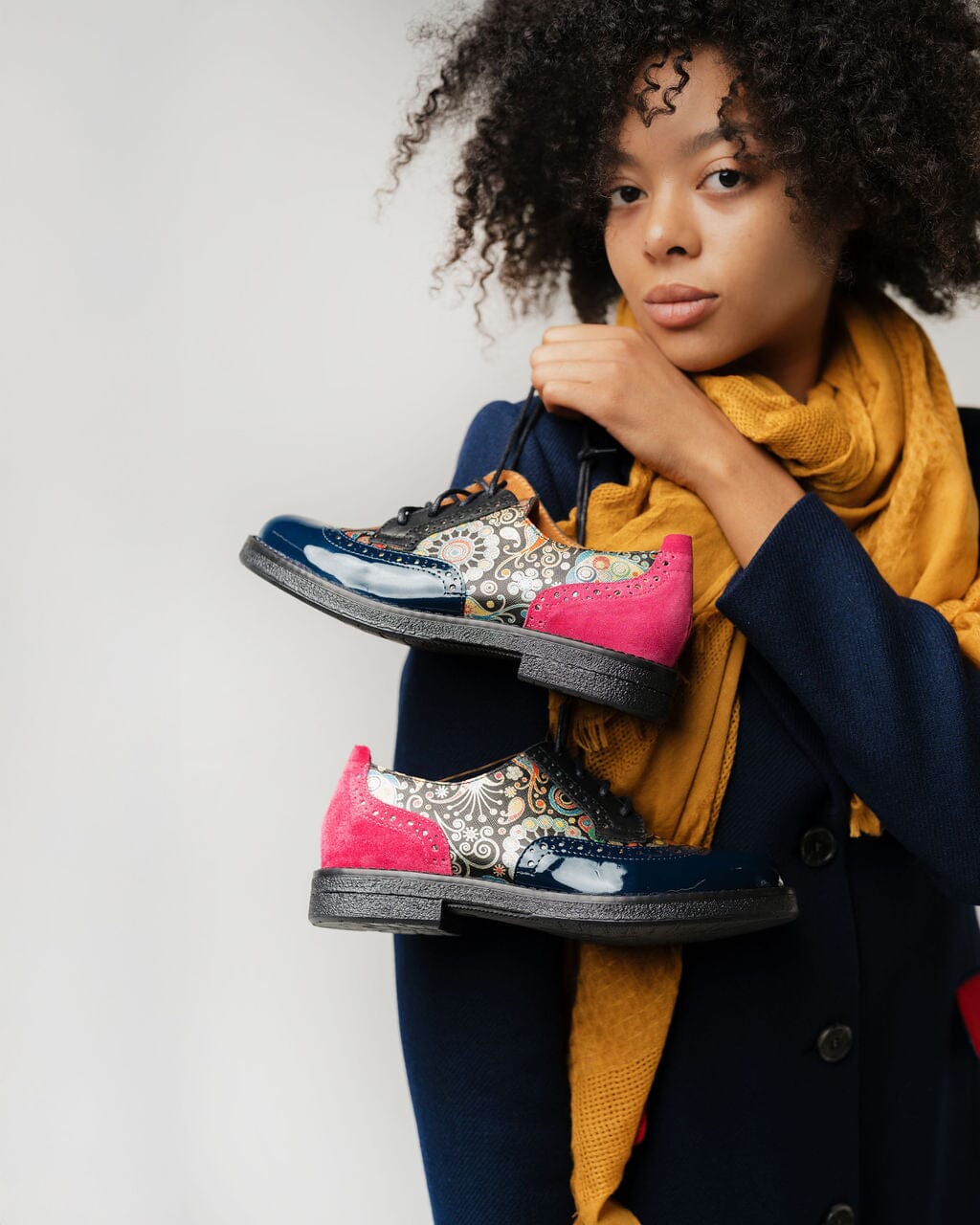 The Artist - Navy Pink Womens Shoes Embassy London 