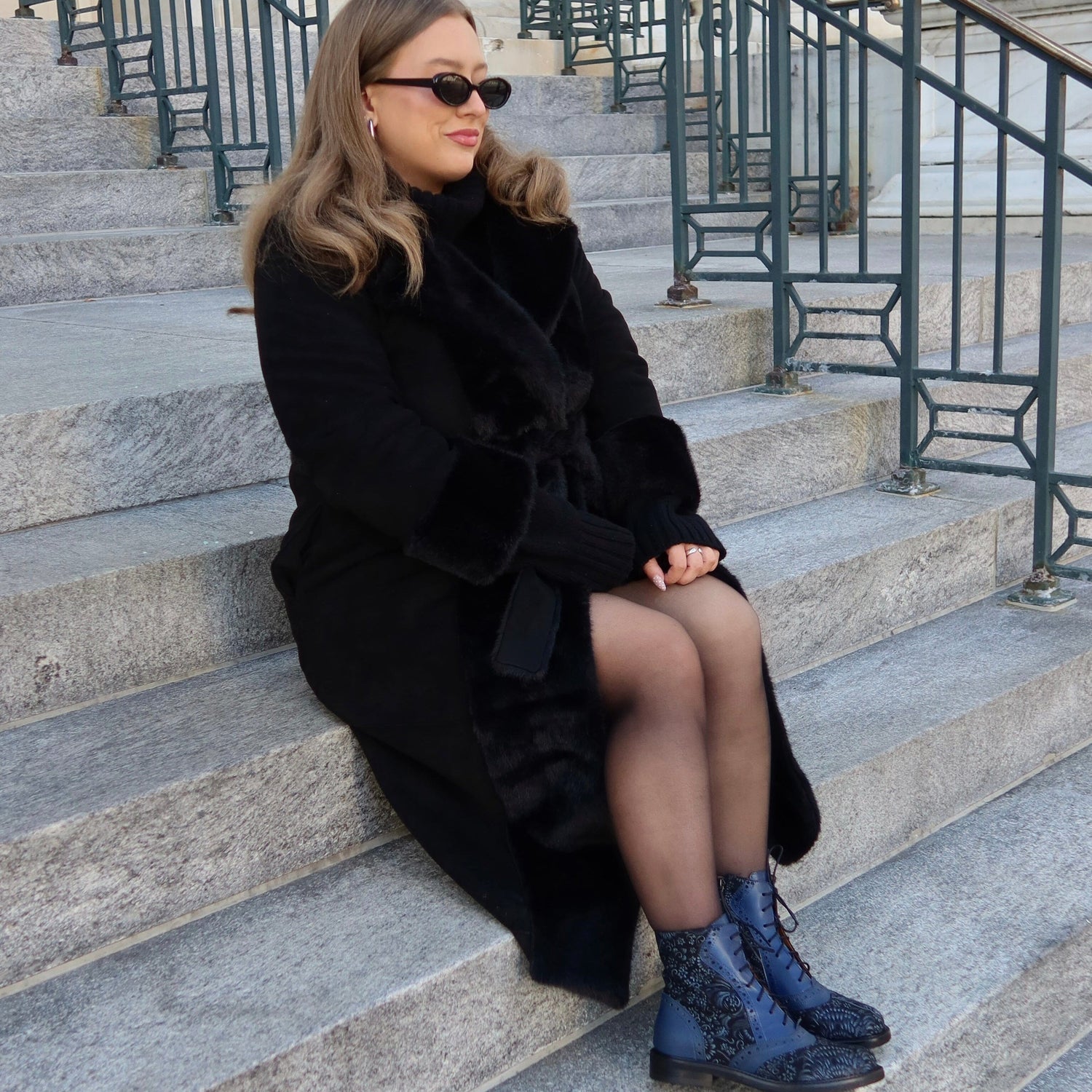 Brick Lane Boots - Blue Multi Womens Ankle Boots Embassy London 