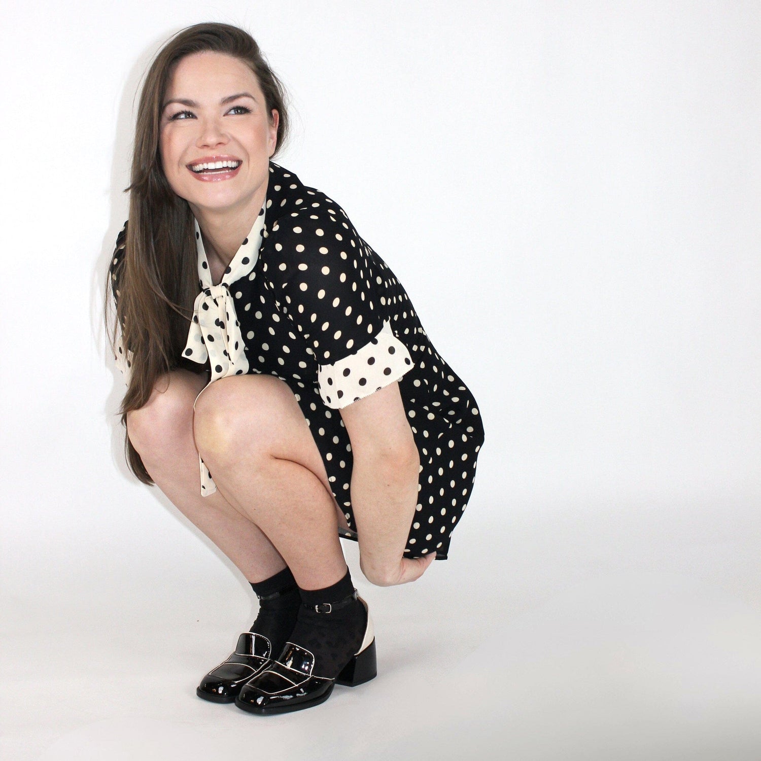 Mayfair - Black & Cream Womens Heels Embassy London 