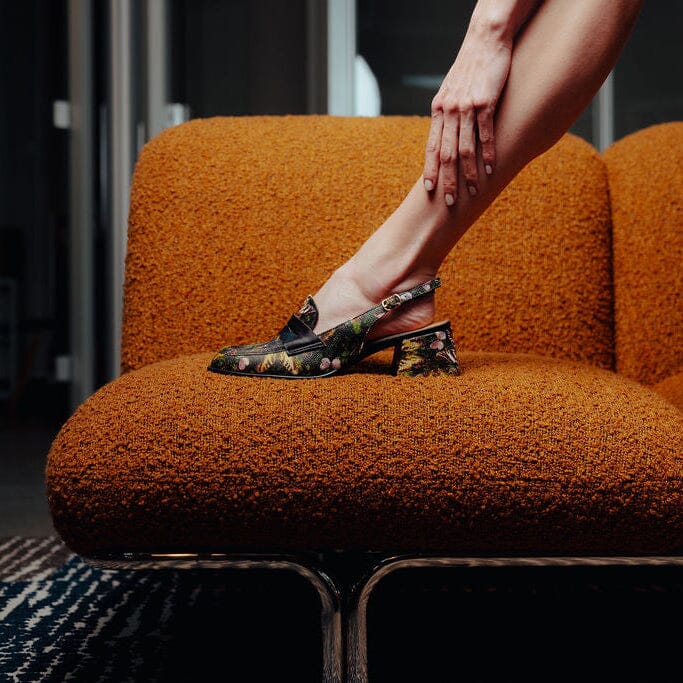 Diana - Black & Butterfly Multi Womens Heels Embassy London 