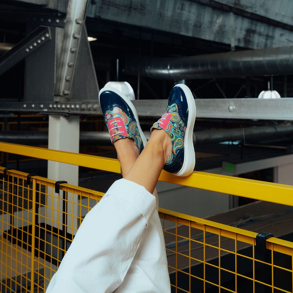 Colorado - Navy & Summer Signature Print Womens Trainers Embassy London 