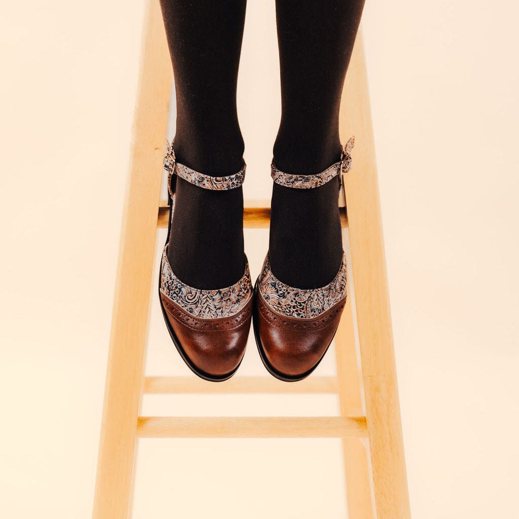 Gigot - Brown Paisley Womens Sandals Embassy London 