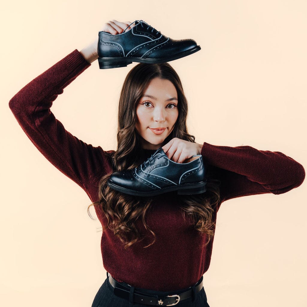 Brick Lane - Navy Womens Shoes Embassy London 