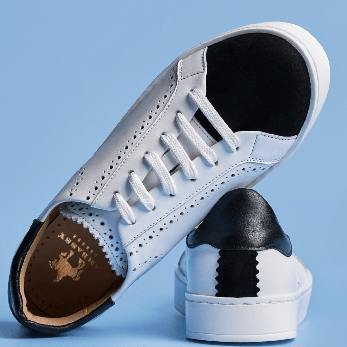 Serena - Black & White Womens Trainers Embassy London 