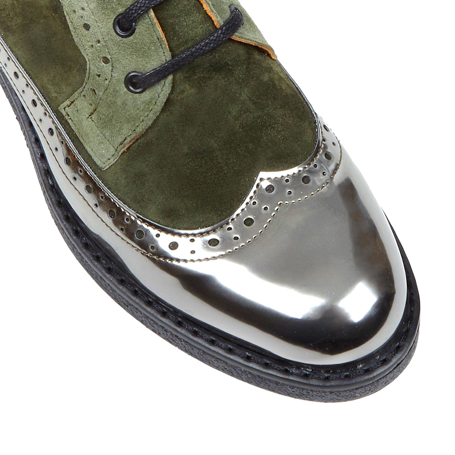 Hatter - Olive Chrome Ankle Boots Embassy London 