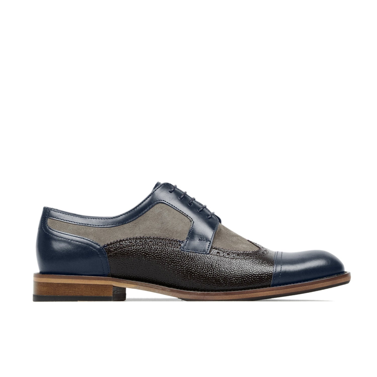 Orlando Navy, Grey, Brown | Men's Oxford Shoes | Embassy London USA
