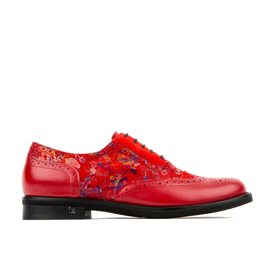 Vivienne - Red Flower Shoes Embassy London 