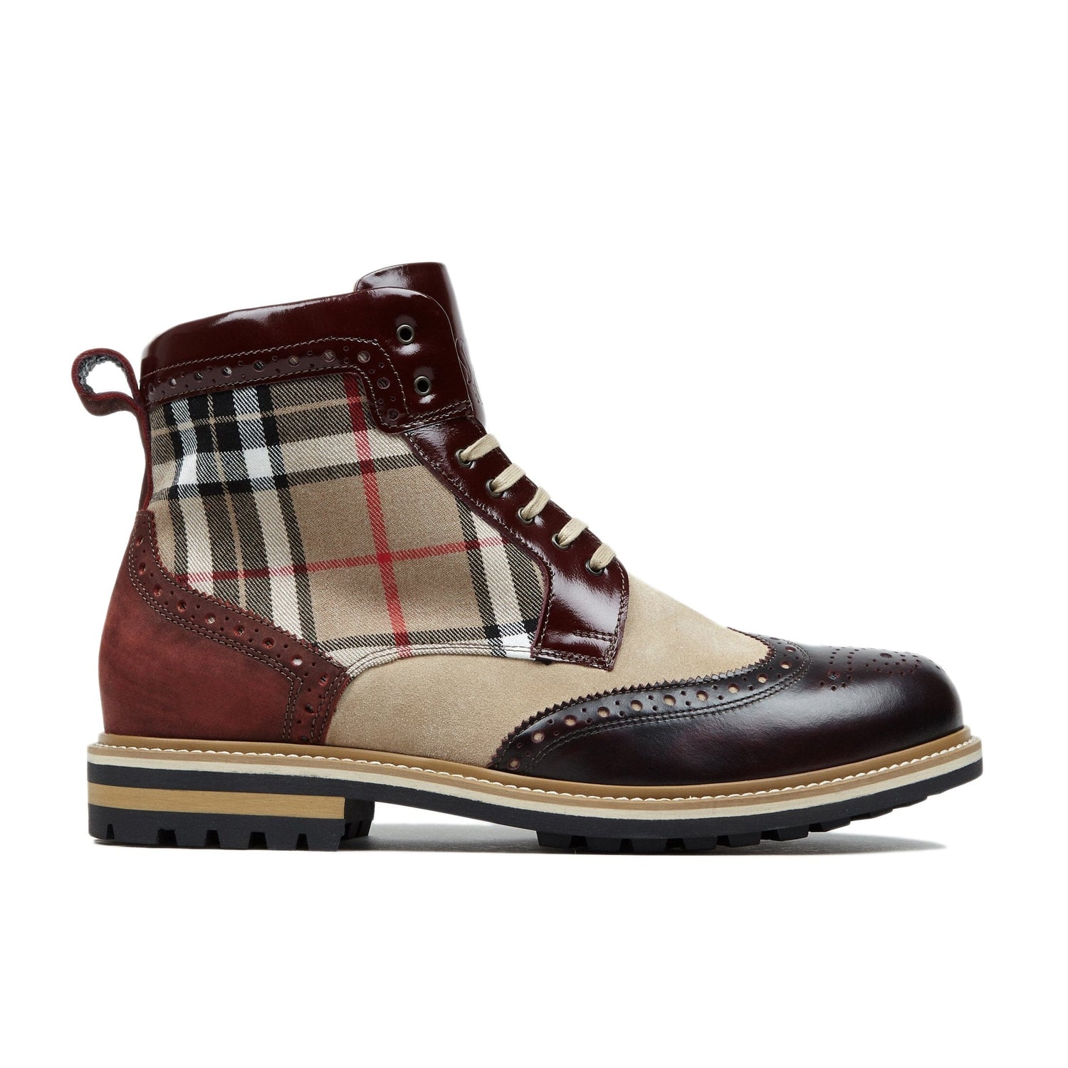 Wanderer - Multi Check Ankle Boots Embassy London 